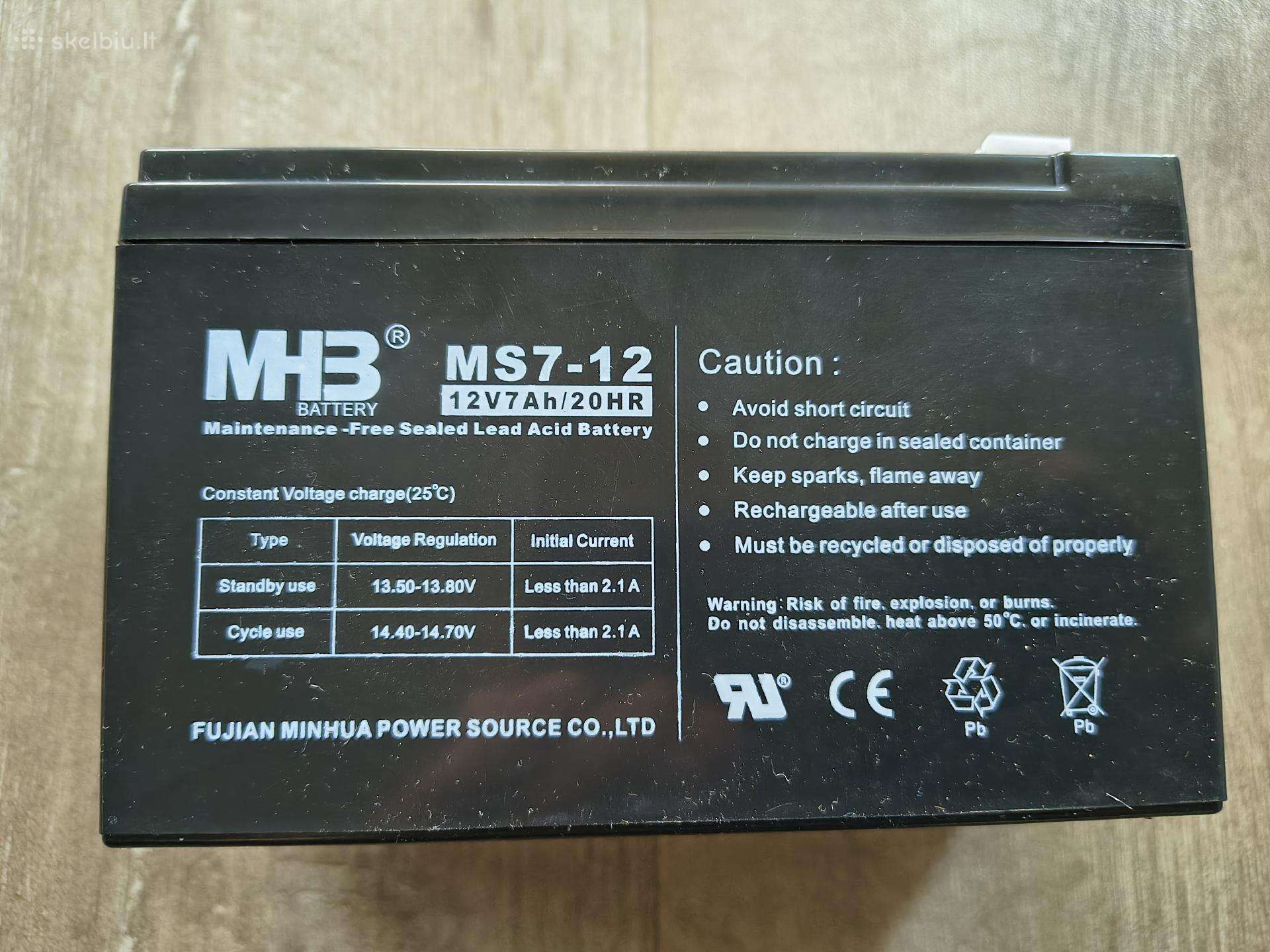 Baterija 12v, 7ah