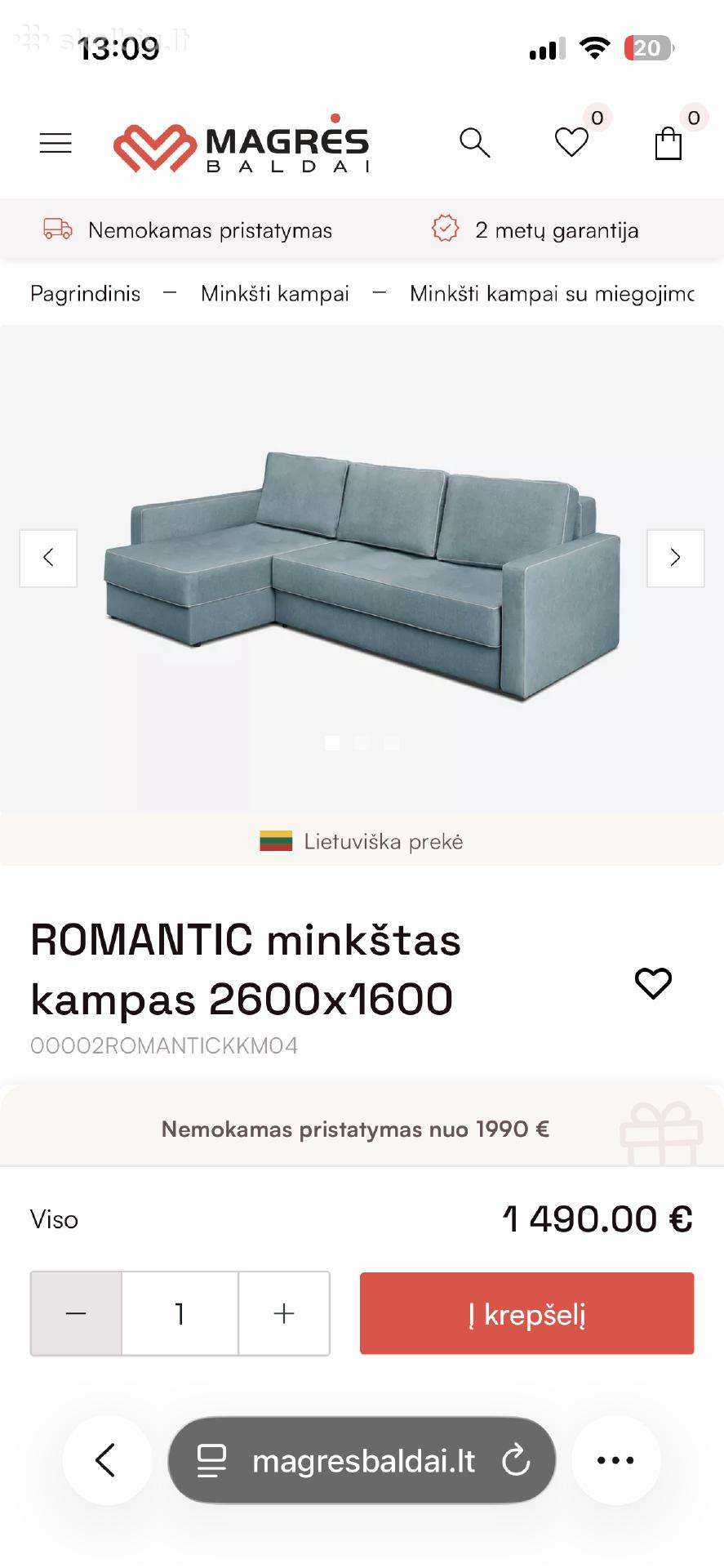 Magres kampas Romantic