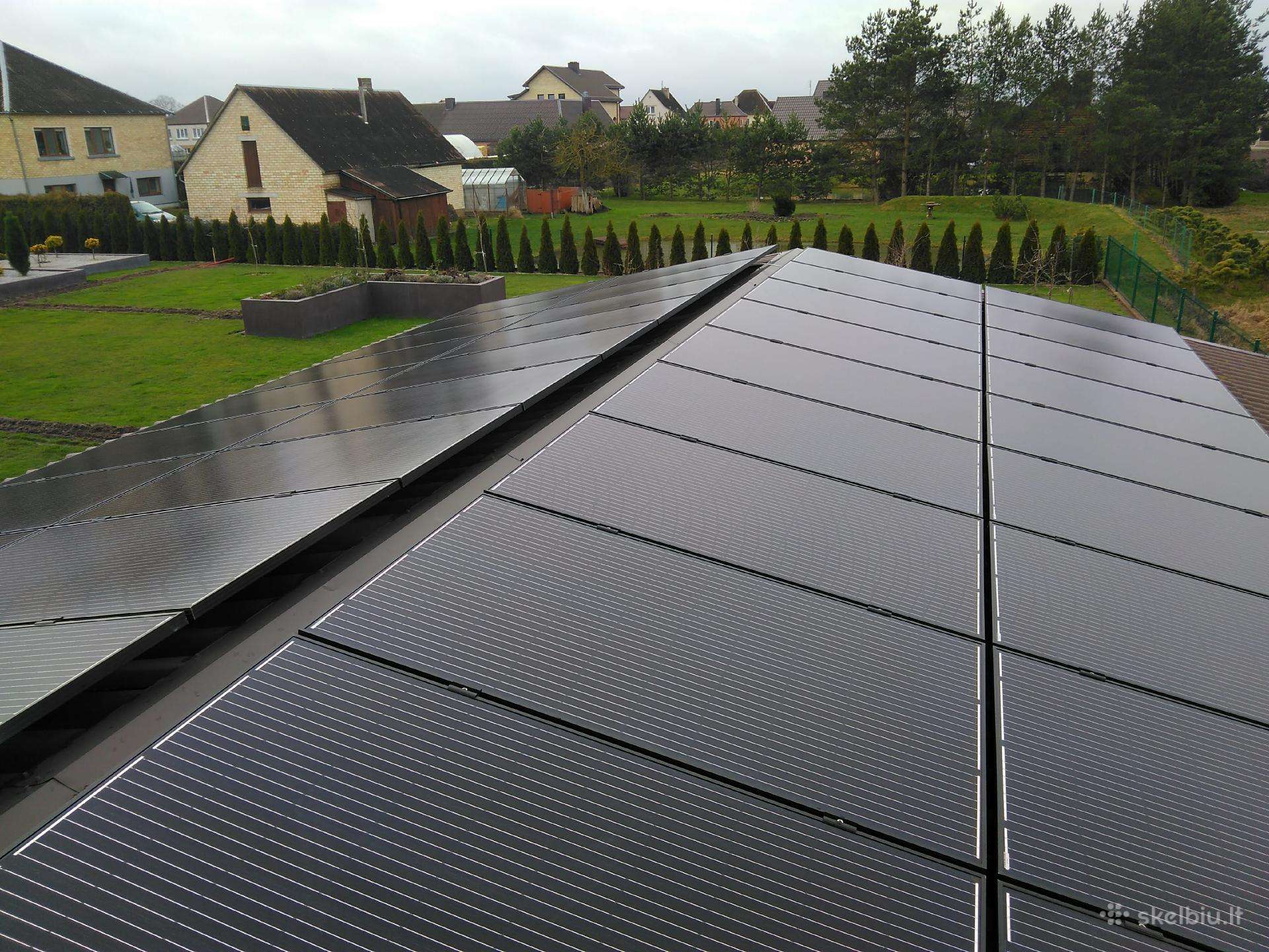 Saulės elektrinė 10 kw šlaitiniams stogams