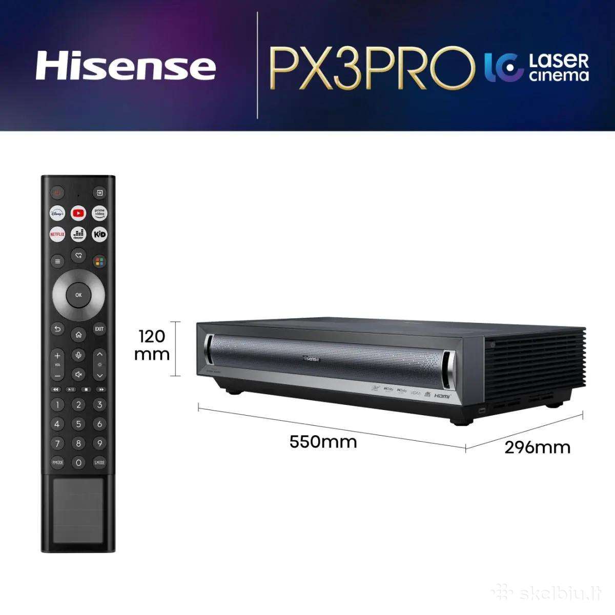 Hisense Px3-pro su garantija