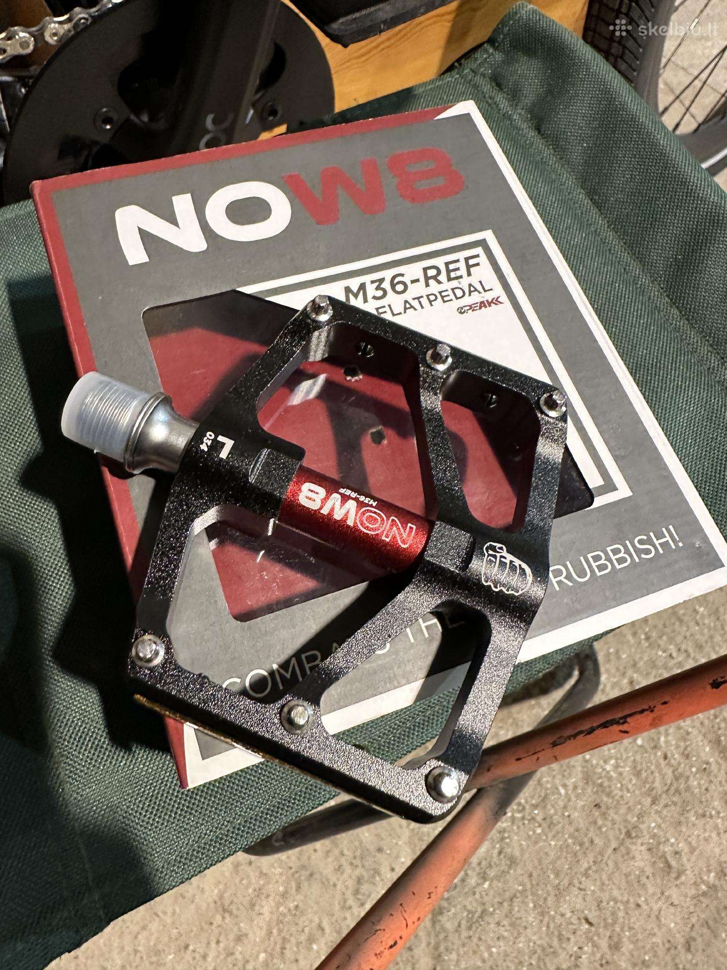 Nauji flat pedalai Now8 M36-ref Flat