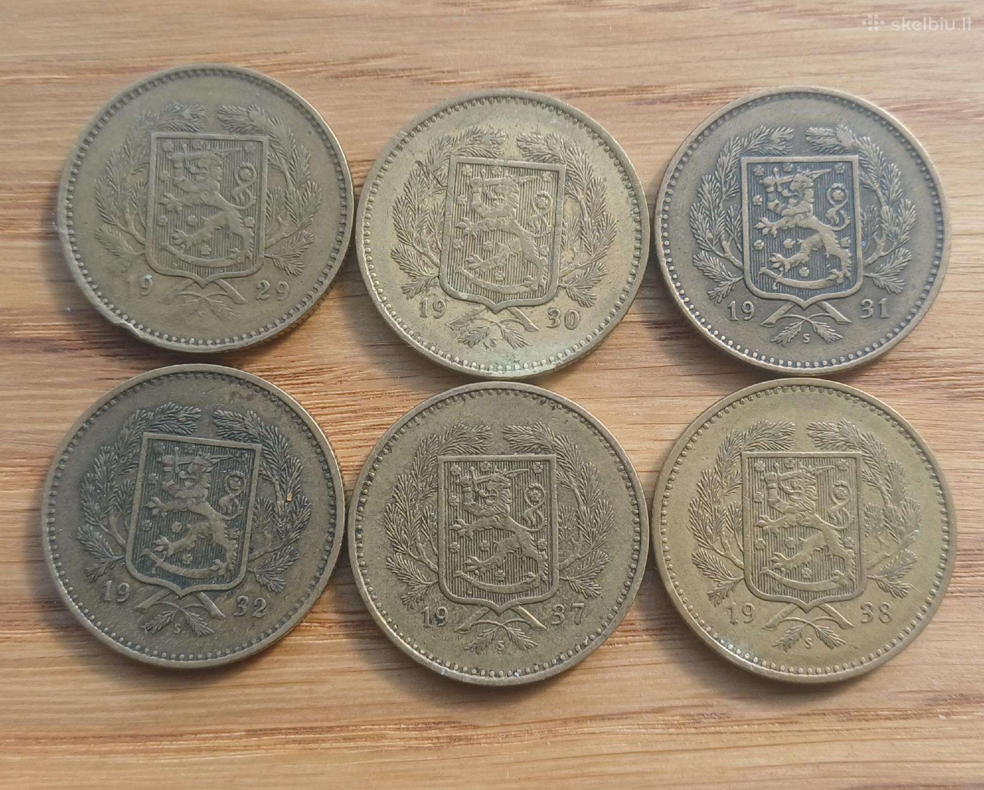 10 markiu rinkinys nuo 1929 Suomija