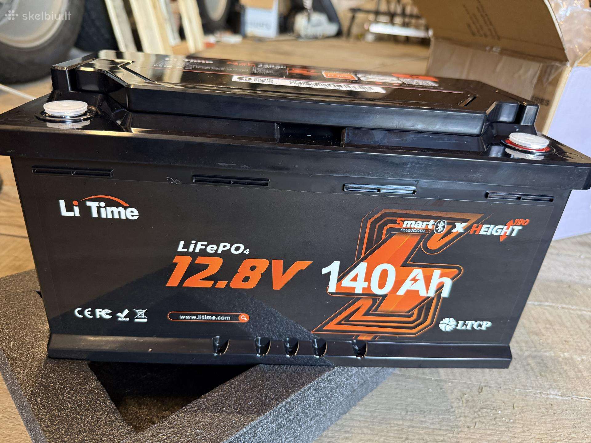 Litime lifepo4 12 v 140 Ah 150 Bms akumuliatorius
