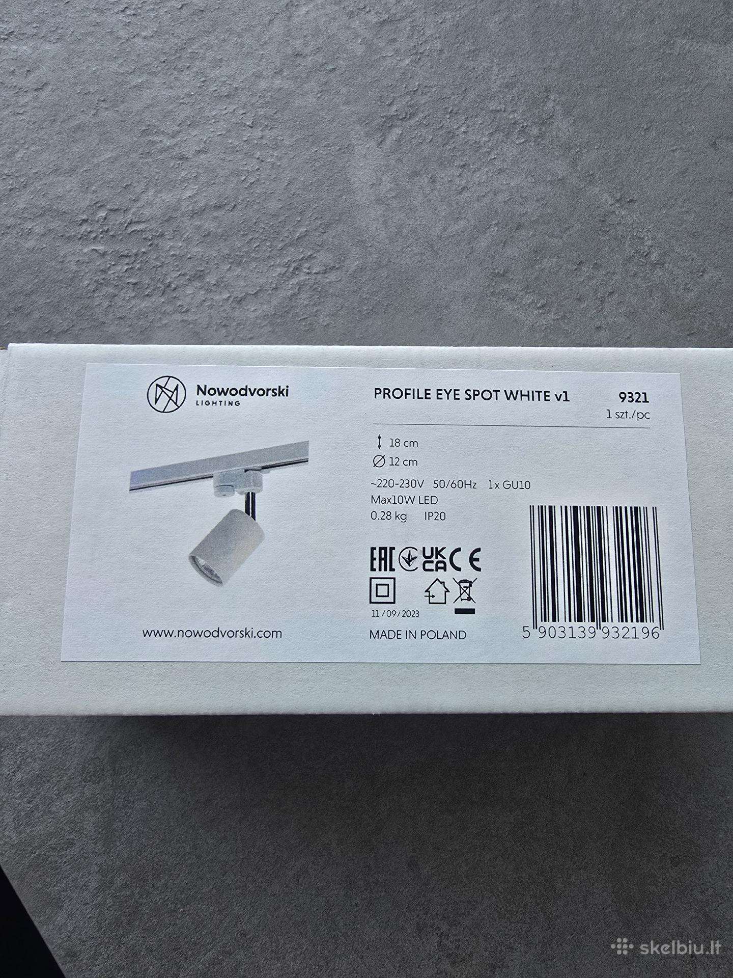 20 vnt "Nowodvorski Profile Eye Spot“ šviestuvai