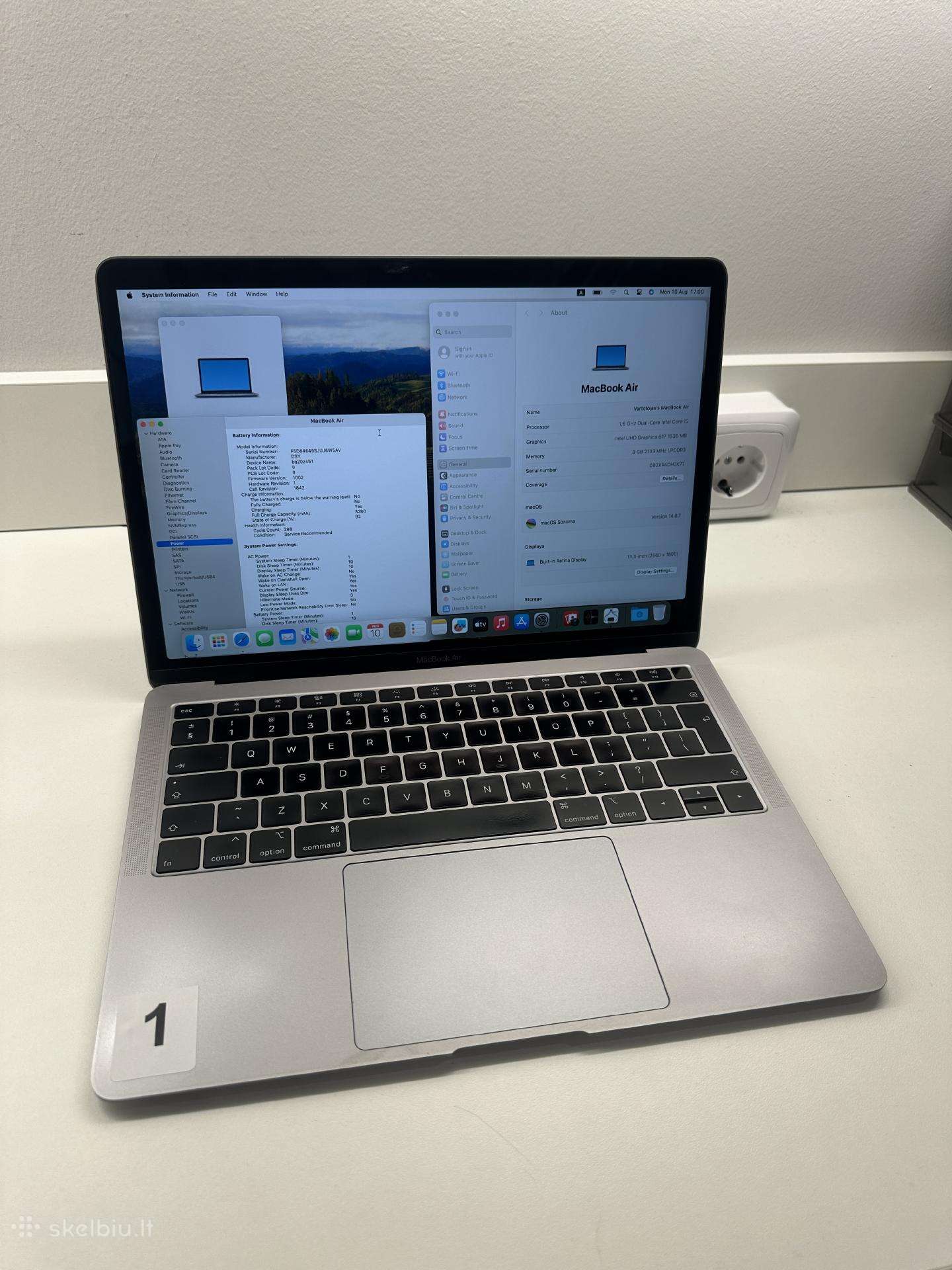 Apple MacBook Air 13" A1932 i5 8gb 128gb Garantija