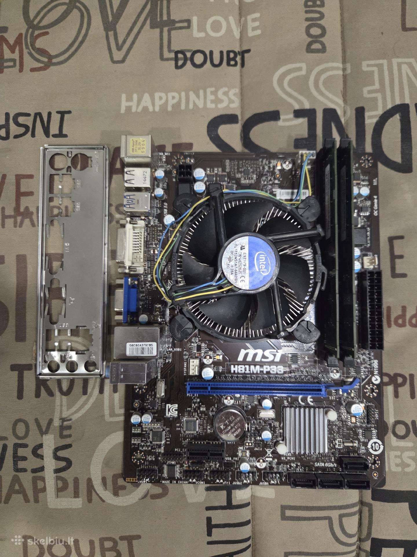 MB+cpu+RAM komplektas