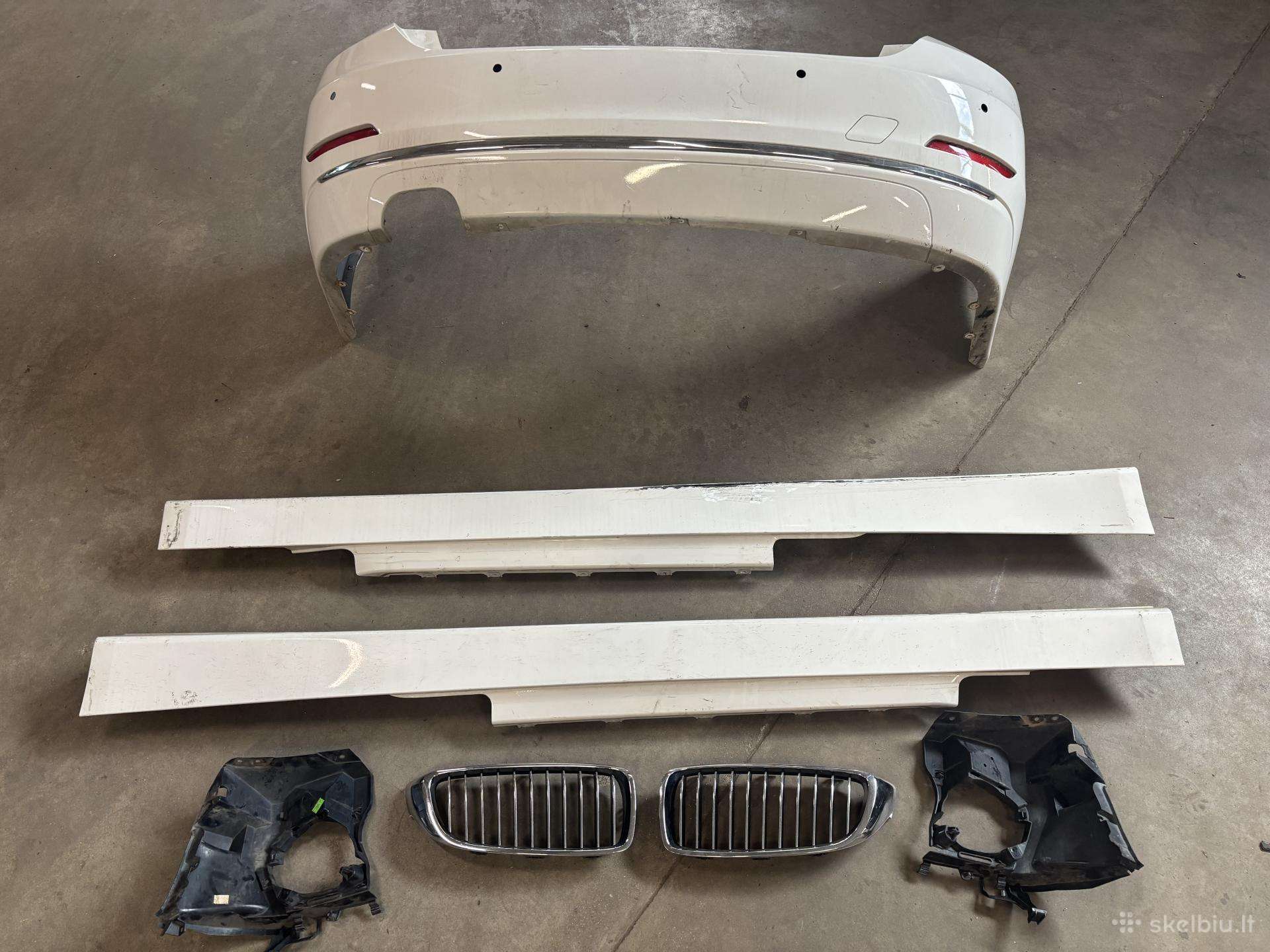 Bmw F32 F33 galinis bamperis, slenkstis, grotelės