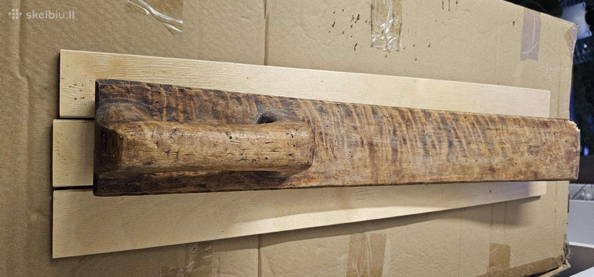 Senovinė medinė rintė (rumbė, kočėtuvė) – 63 cm