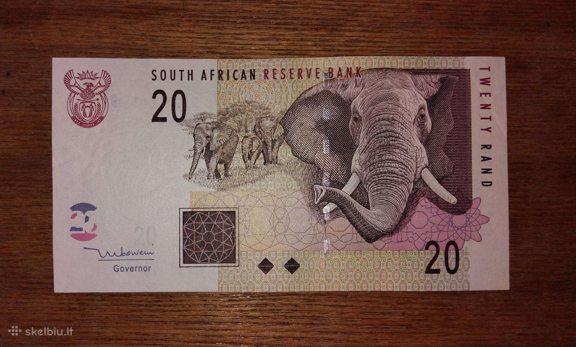 Pietų Afrikos 20 rand banknotas