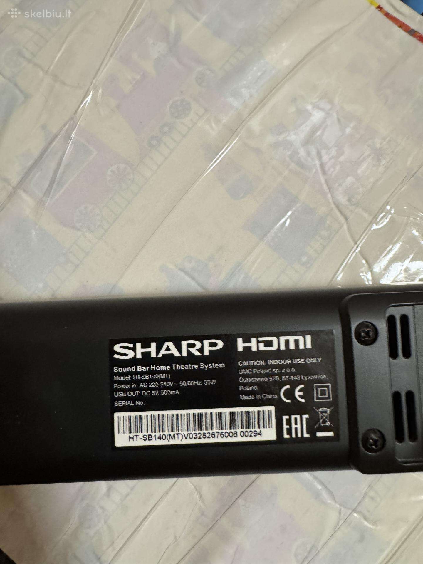 Sharp Ht-sb140 Soundbar – 150 W, Bluetooth, Hdmi