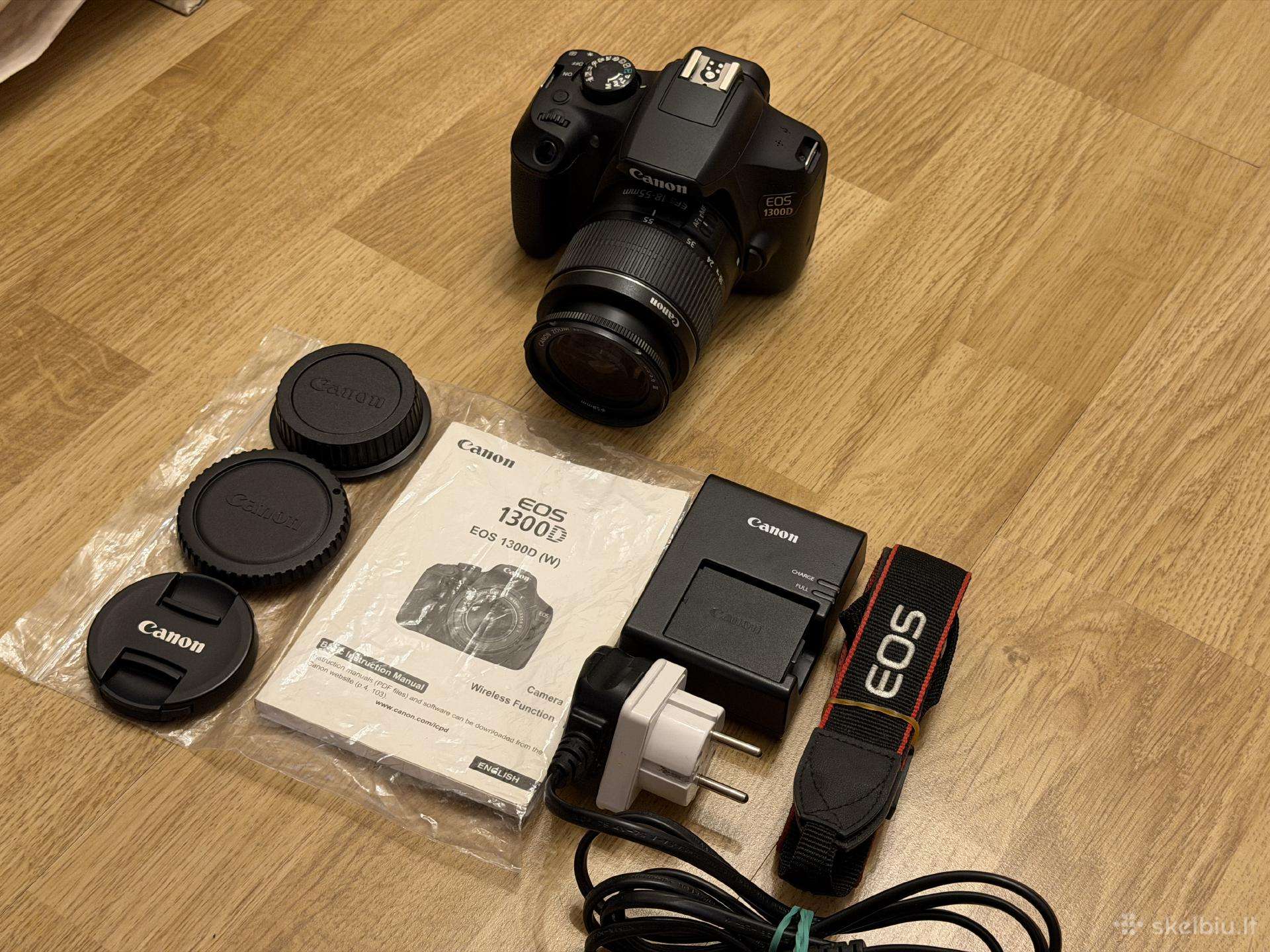 Canon EOS 1300d / Dslr / 18-55mm / 5.8k kadrų