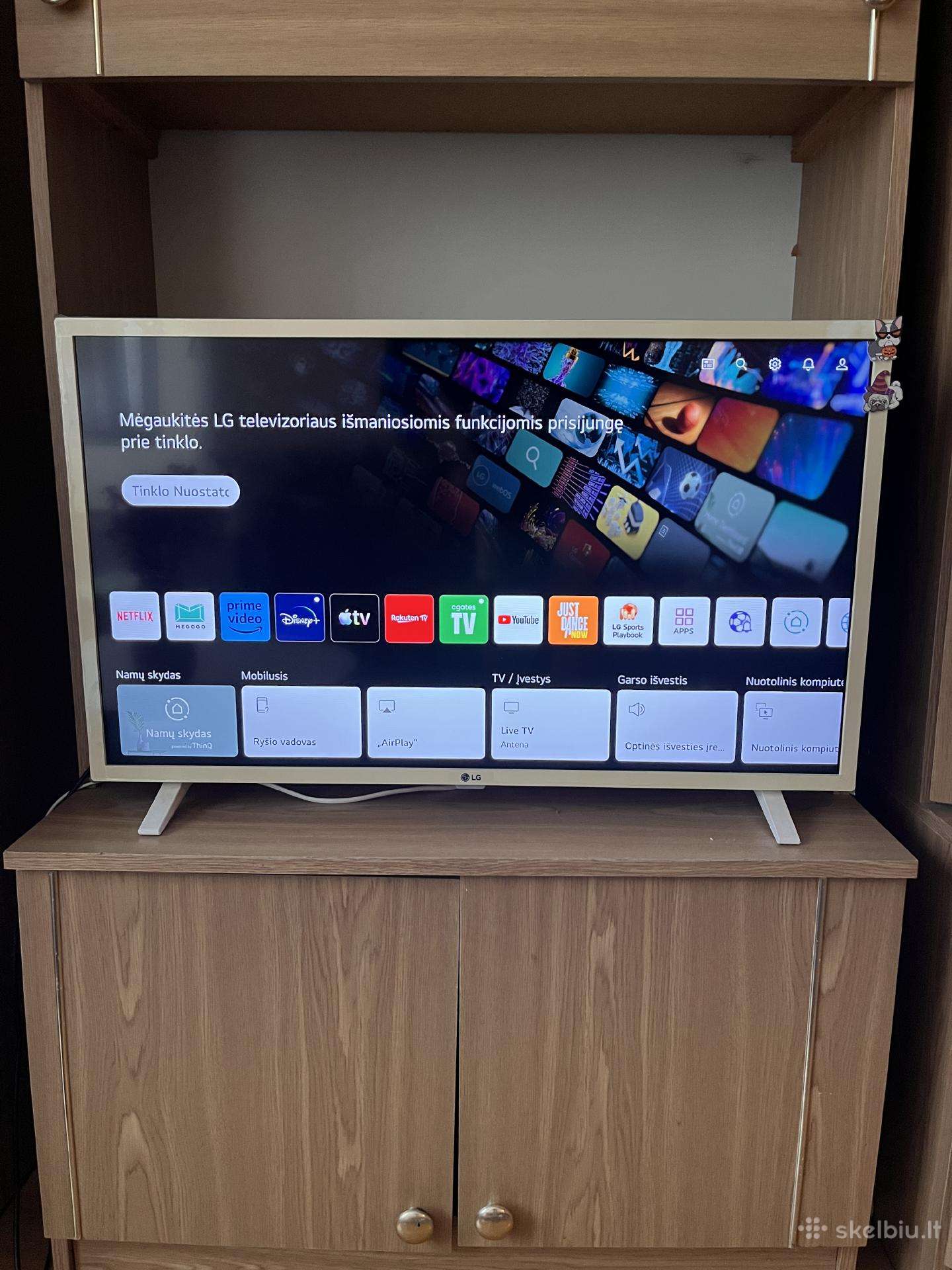 LG televizorius baltas