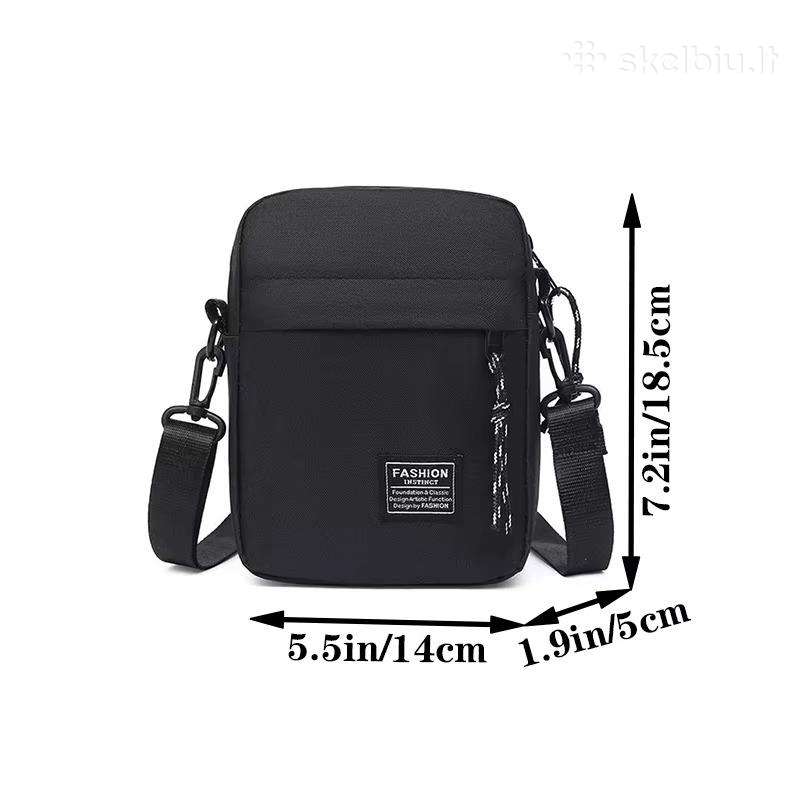 Nedidelė, vyriška rankinė per petį. Crossbody.
