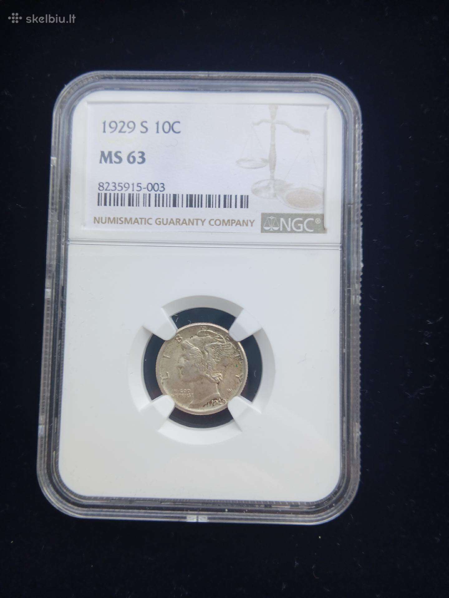 JAV 1929 S 10 centai
