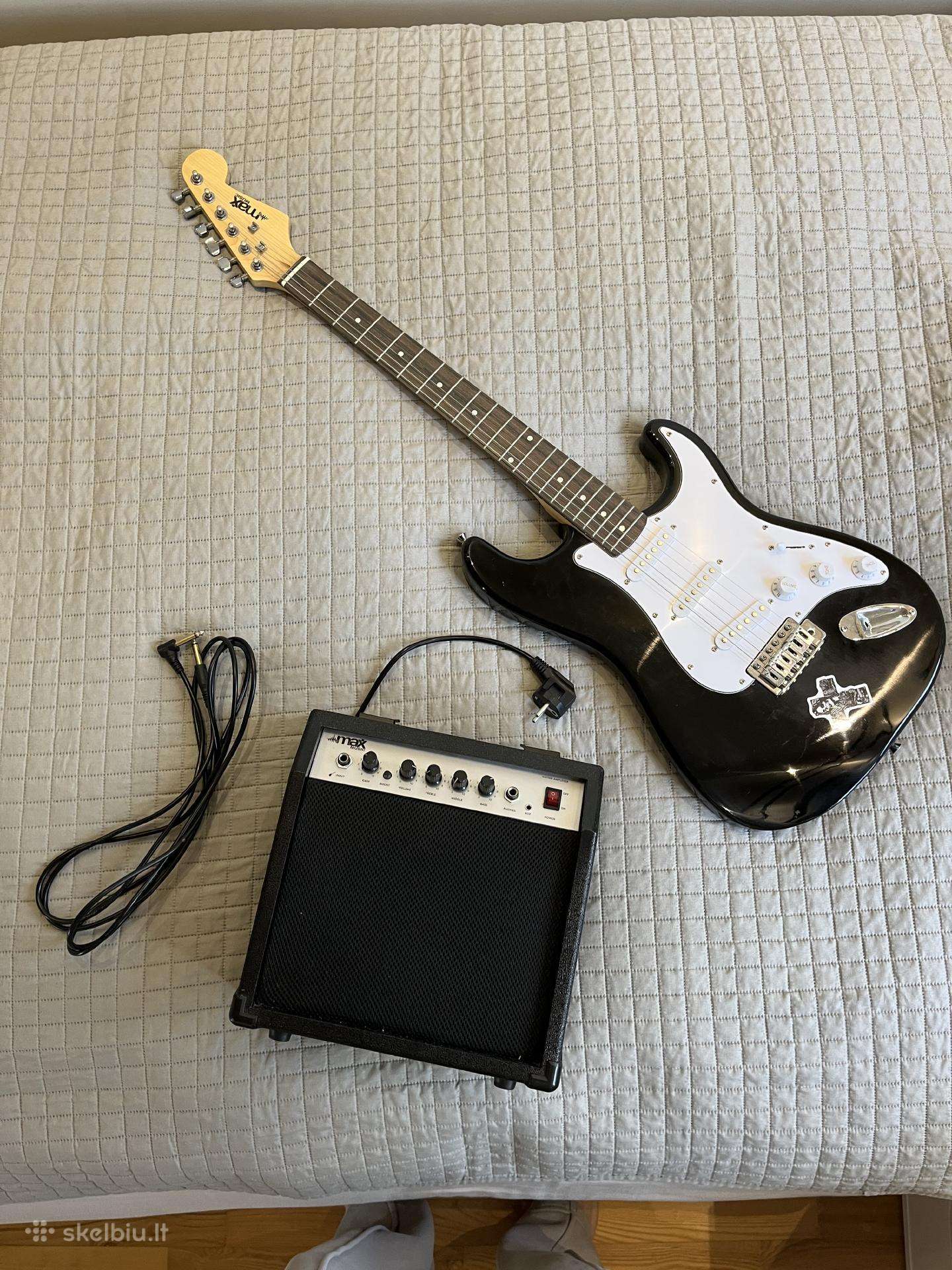 Elektrinė gitara su kolonėle