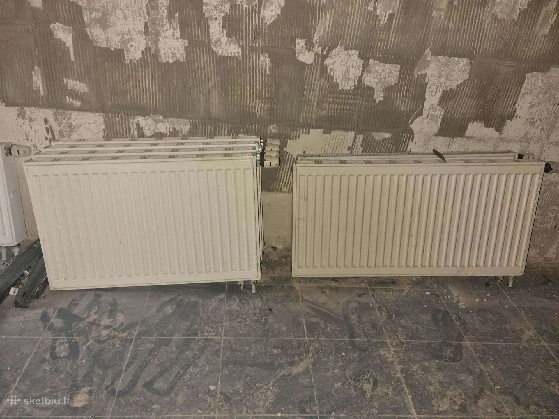Naudoti plieniniai radiatoriai (9 vnt.)