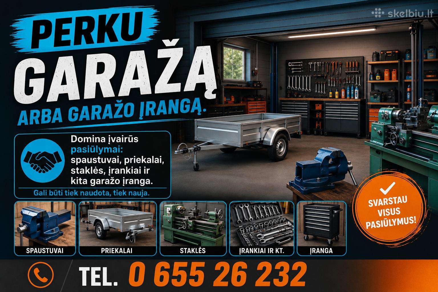 Isnuomuojamas garazas