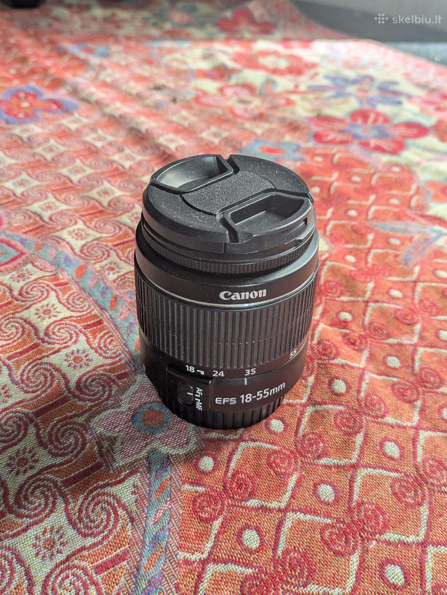 Canon fotoparato objektyvas efs 18-55mm