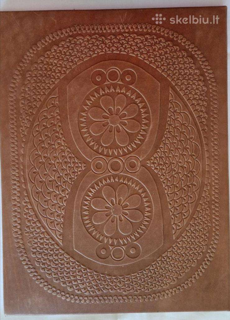 Odinė papkė-įdėklas sveikinimams