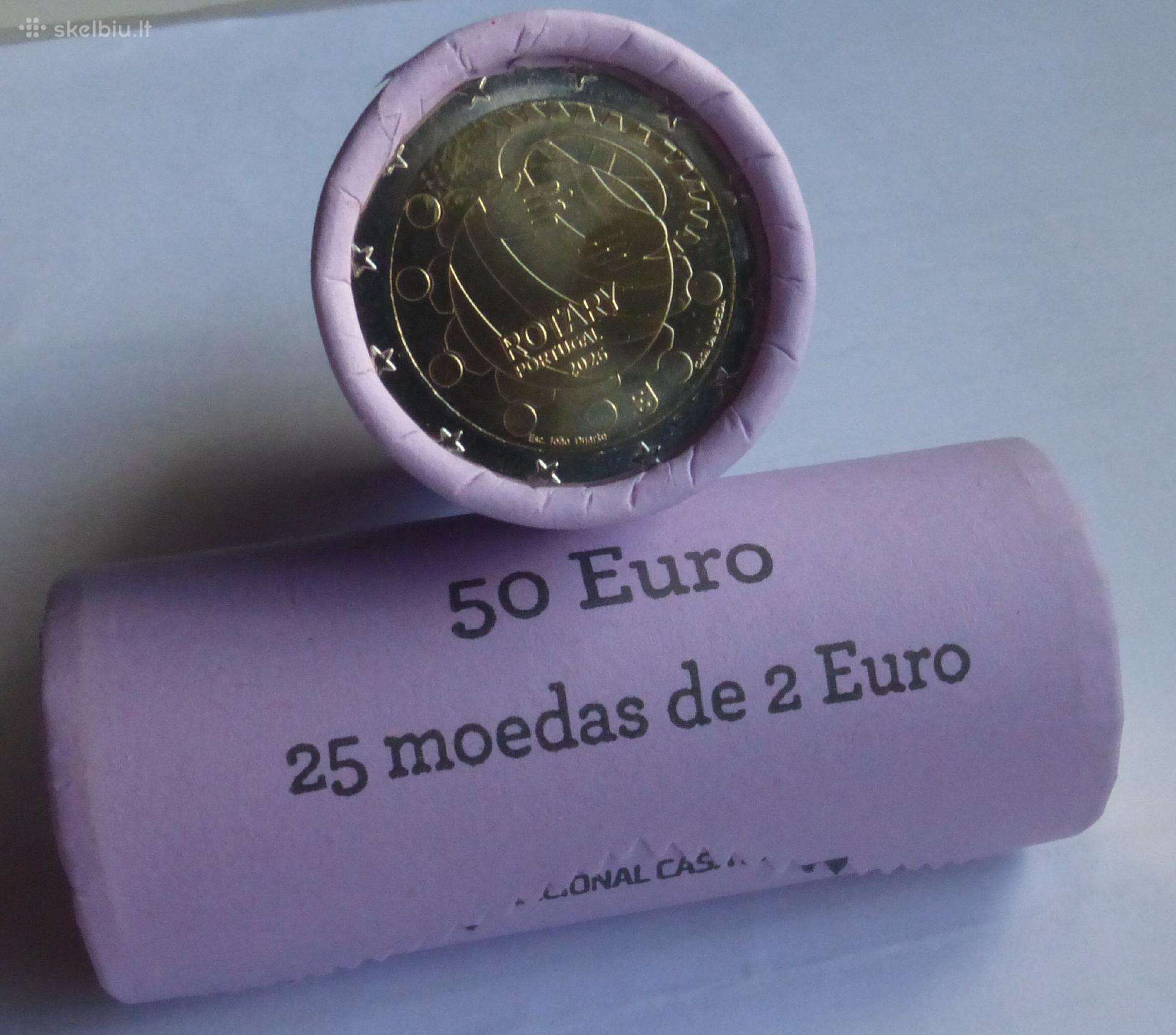 2 euro moneta Portugalija 2026 Rotary