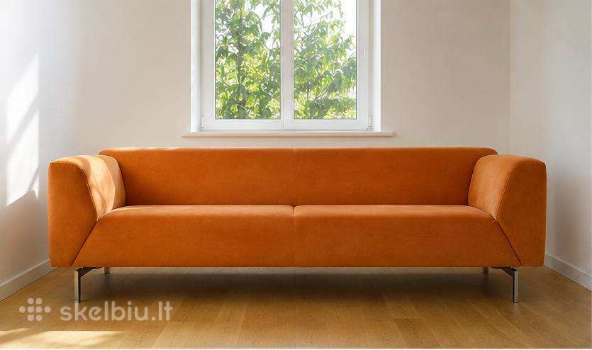 Originali Rolf Benz dizainerio sofa, oranžinė