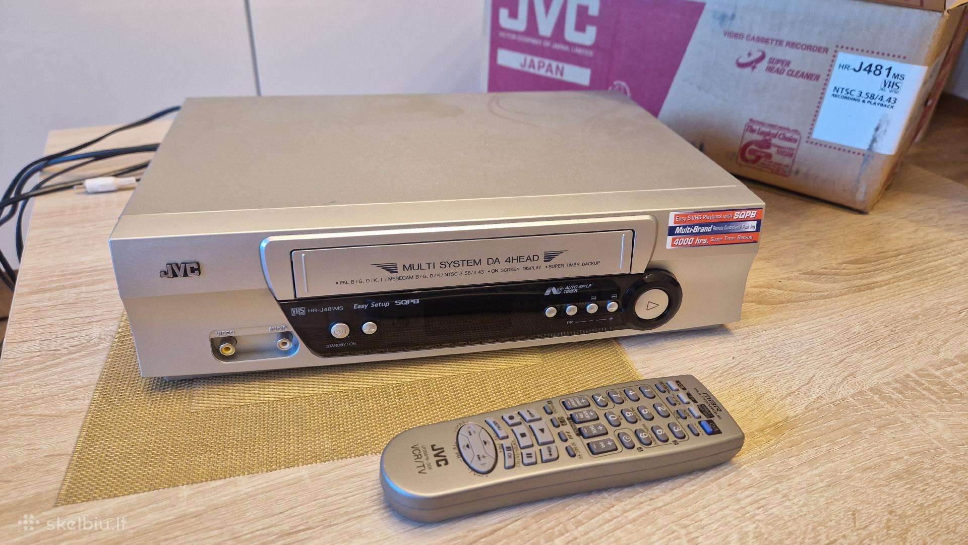 JVC Vhs vaizdo grotuvas Hr-j481ms su pulteliu