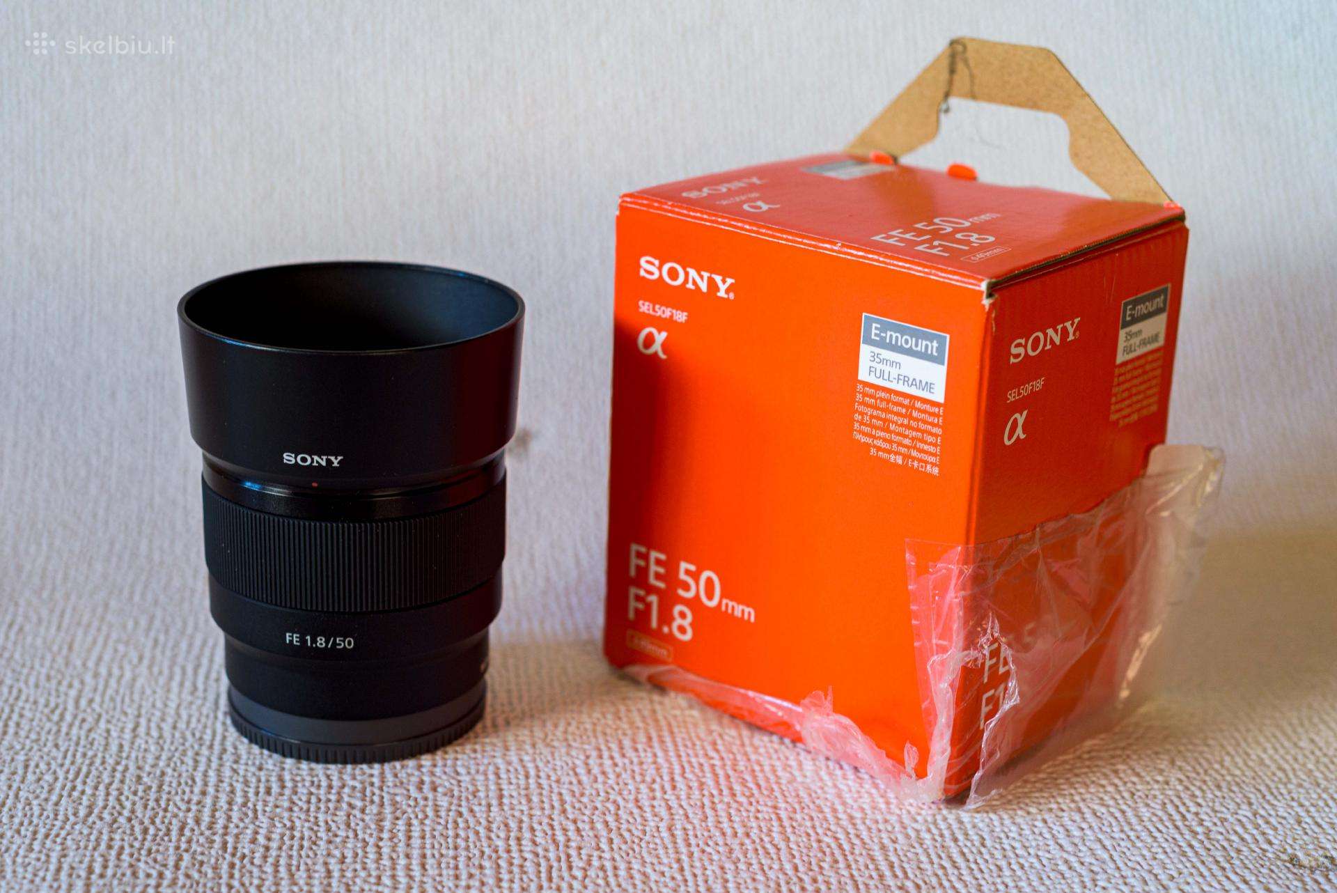 Objektyvas Sony Fe 50 mm F1,8