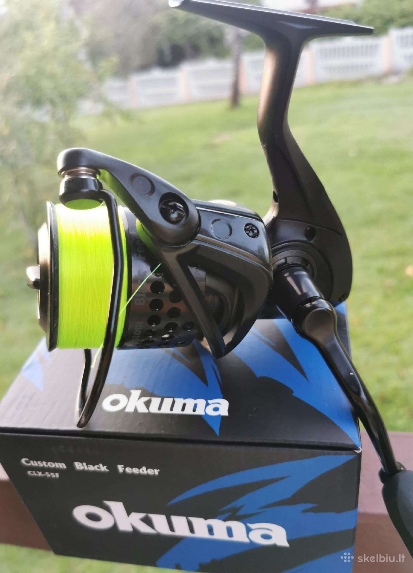 Ritė Okuma custum black feeder 55f