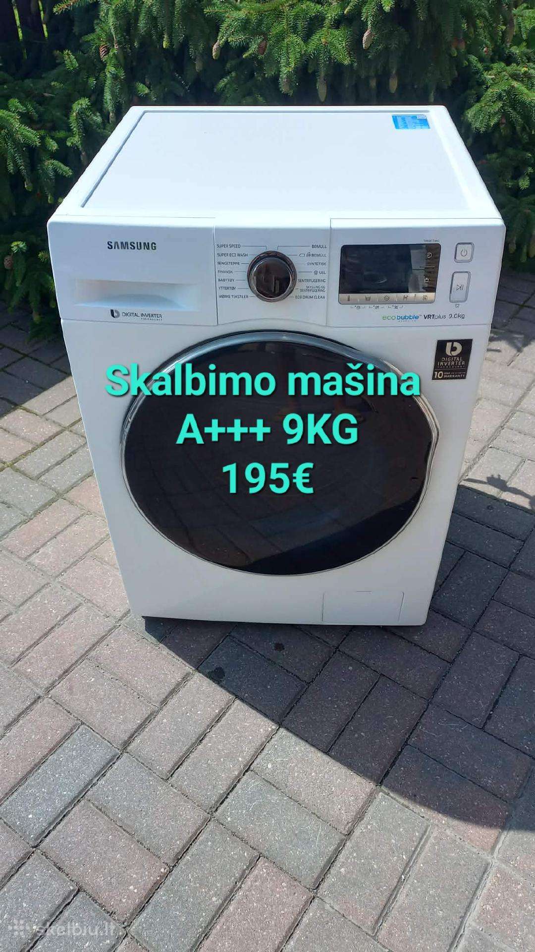 Skalbimo mašina Samsung 9kg A+++