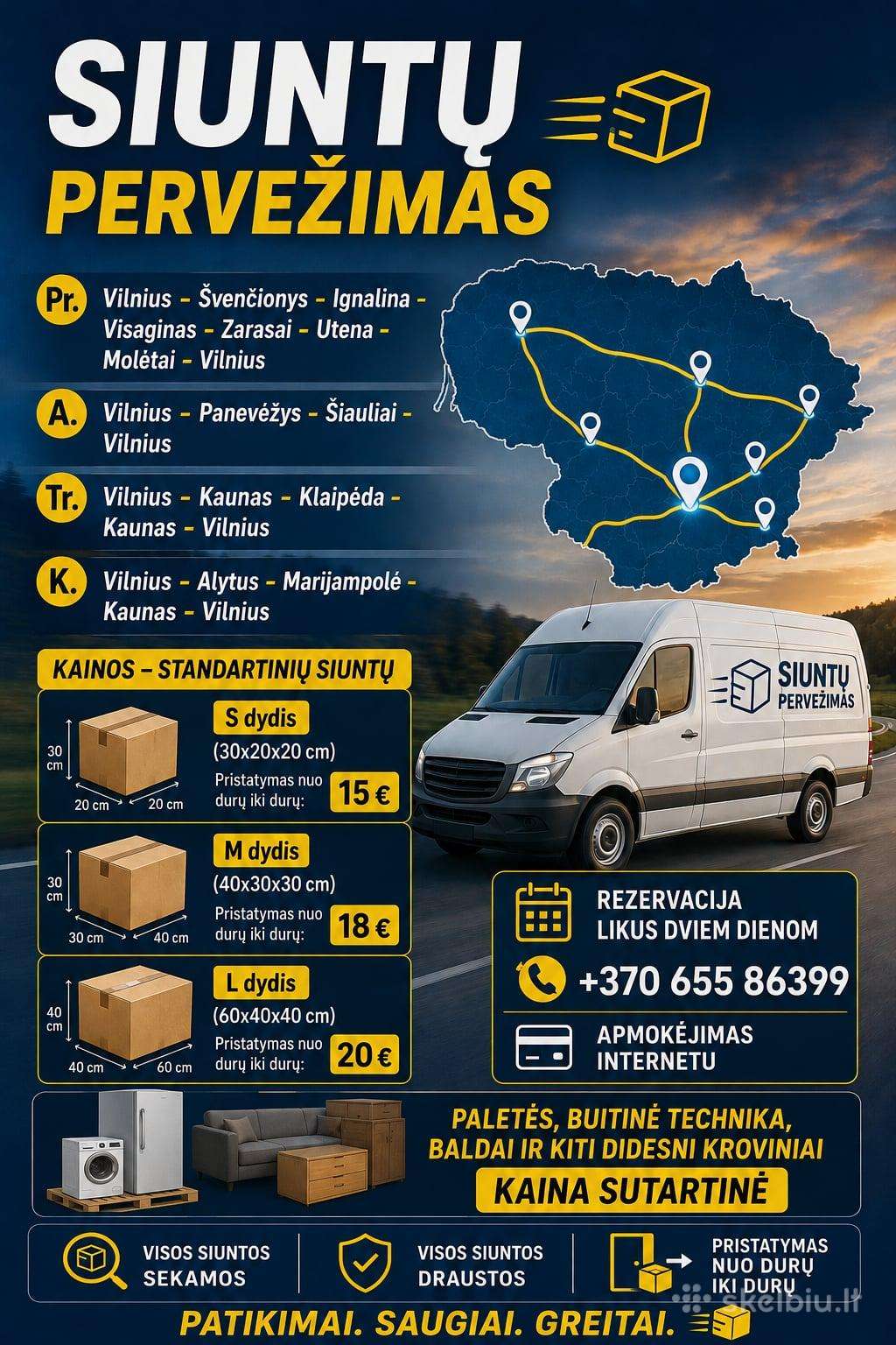 Krovinių ir siuntų pervežimas