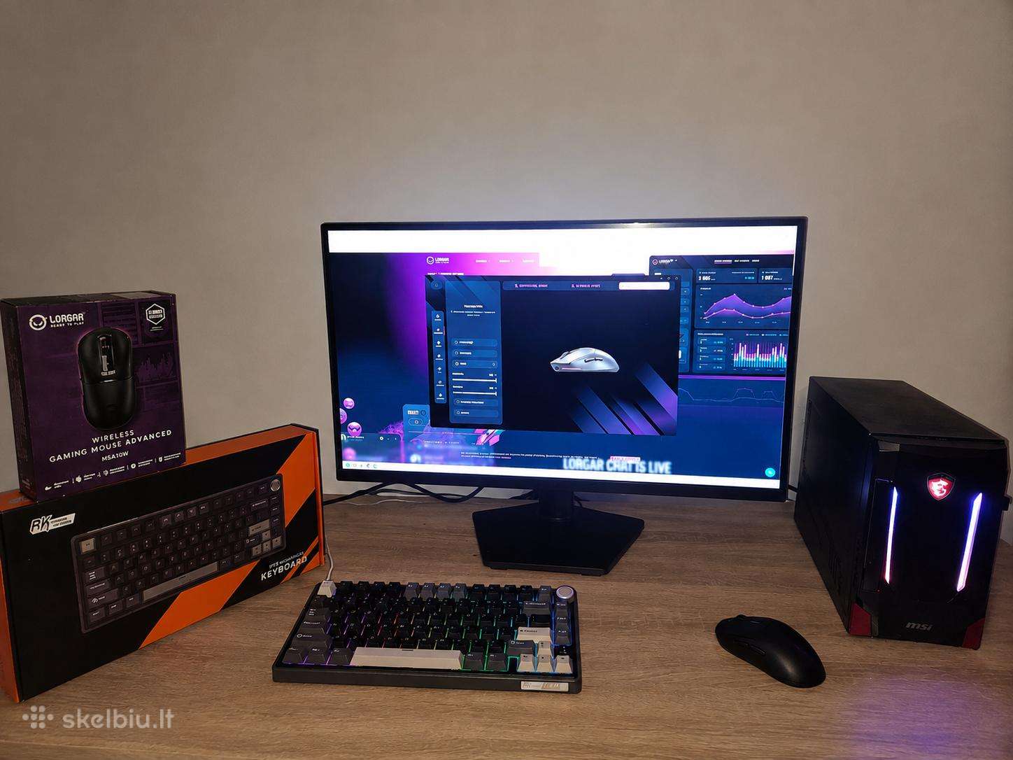 Žaidimu Pc su komplektas rtx3050/i7/16gb/1,5tb