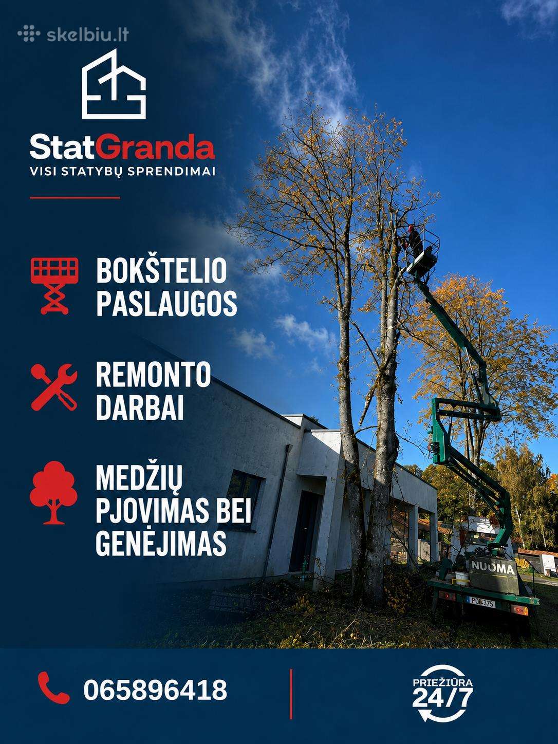 Autobokštelio nuoma, su operatoriumi