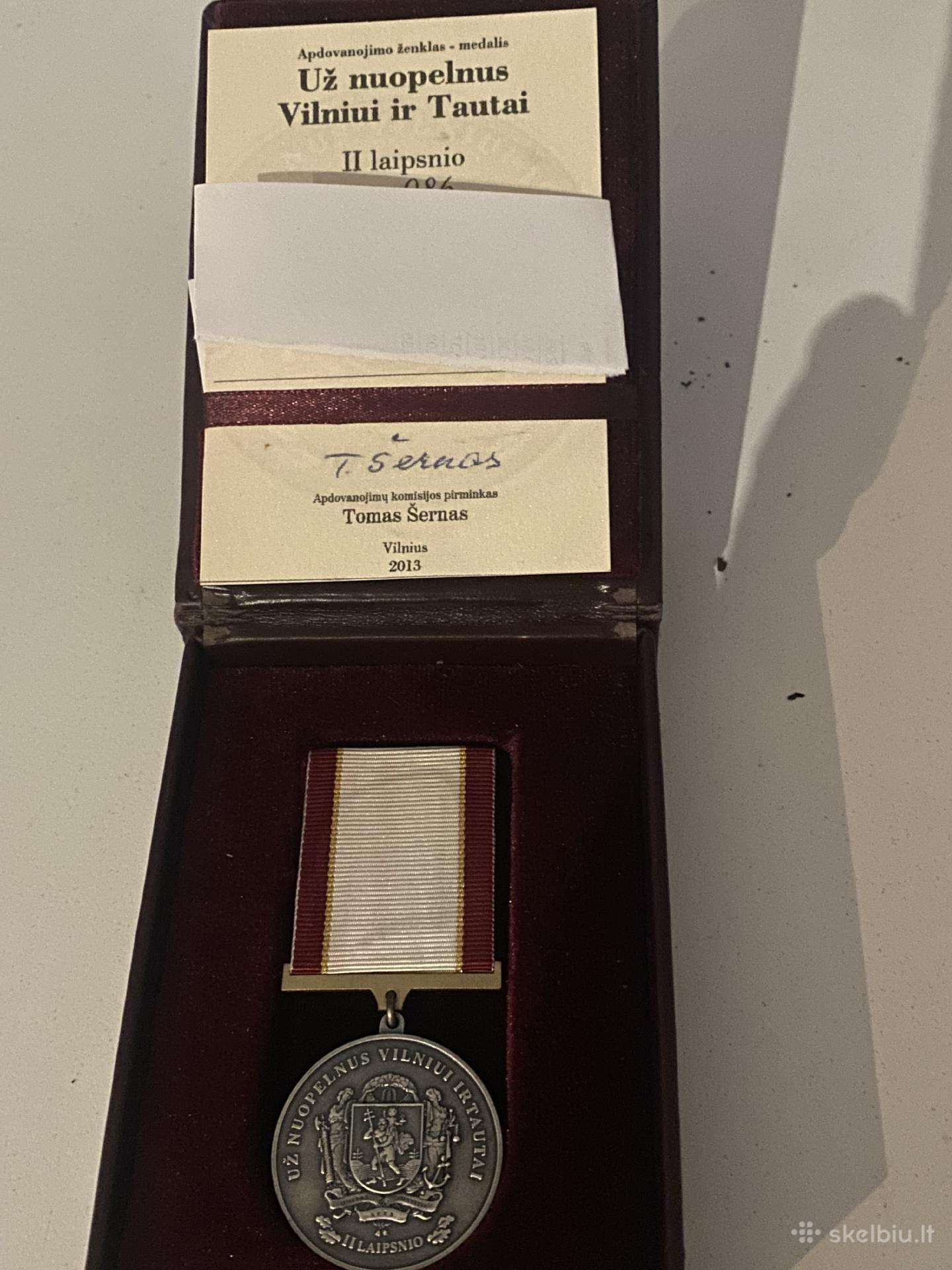 Uz nuopelnus Vilniui ir Tautai 2013