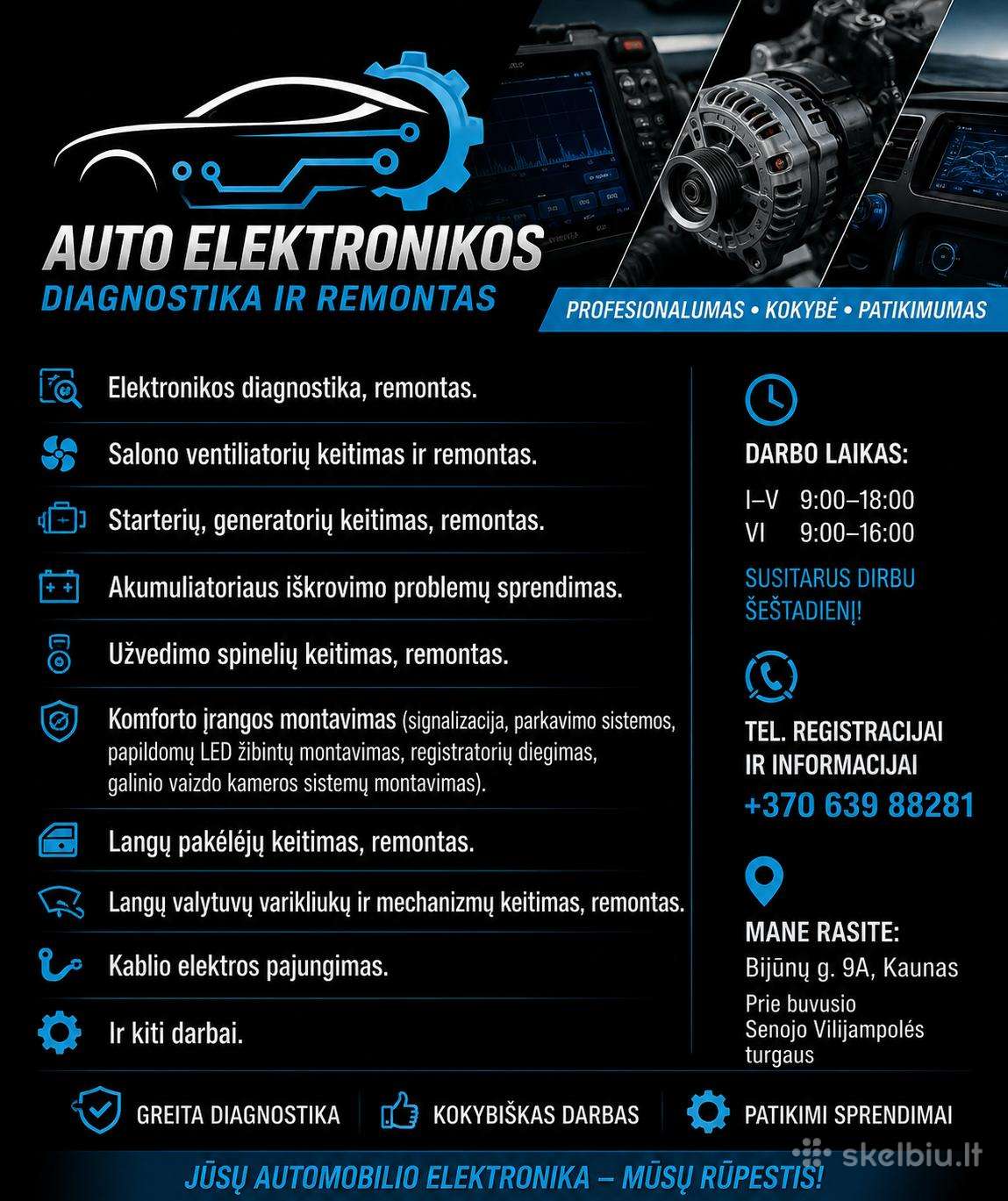 Autoelektronikos Diagnostika Ir Remontas Kaune