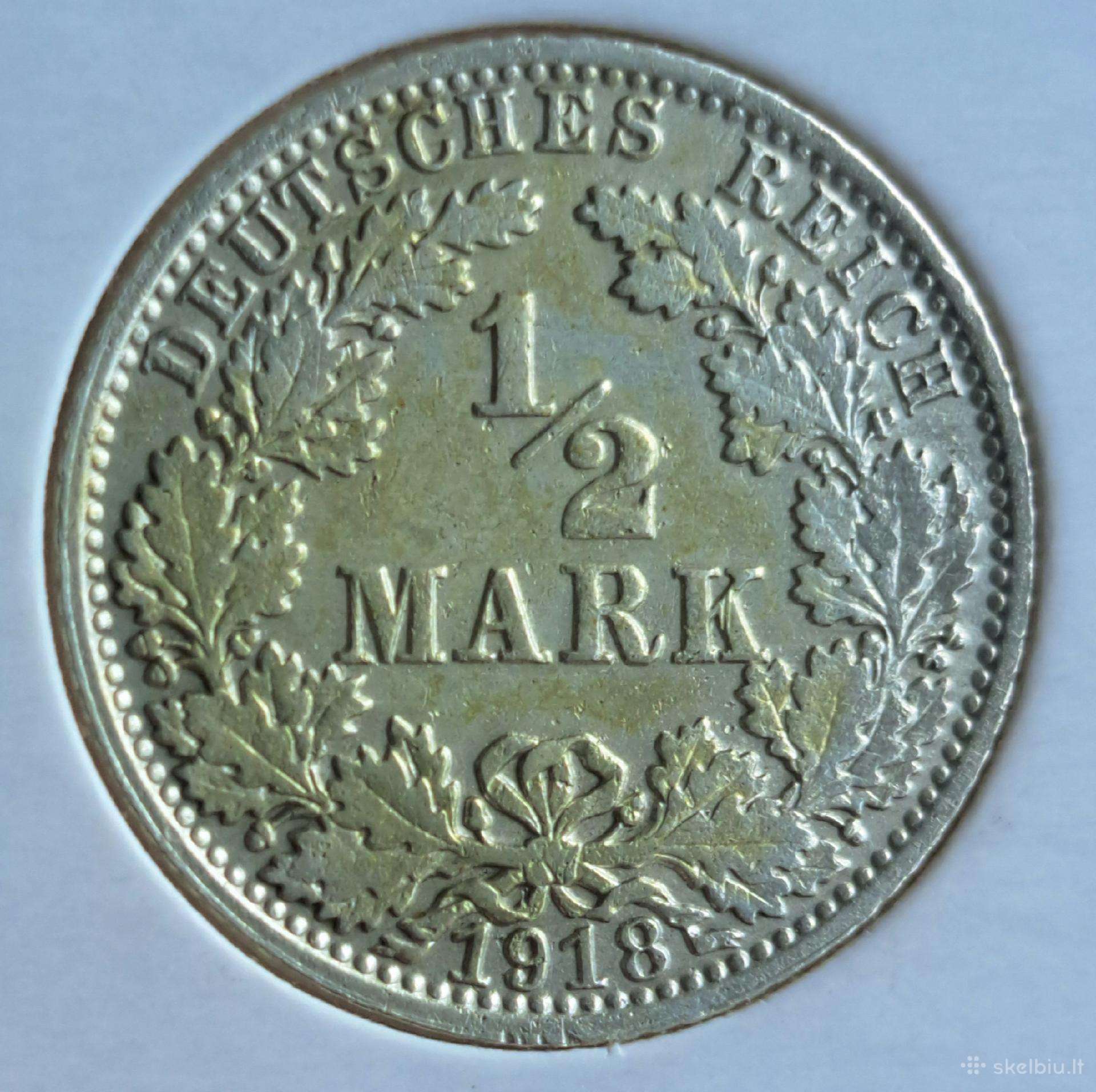 1918 Vokietija 1/2 markės