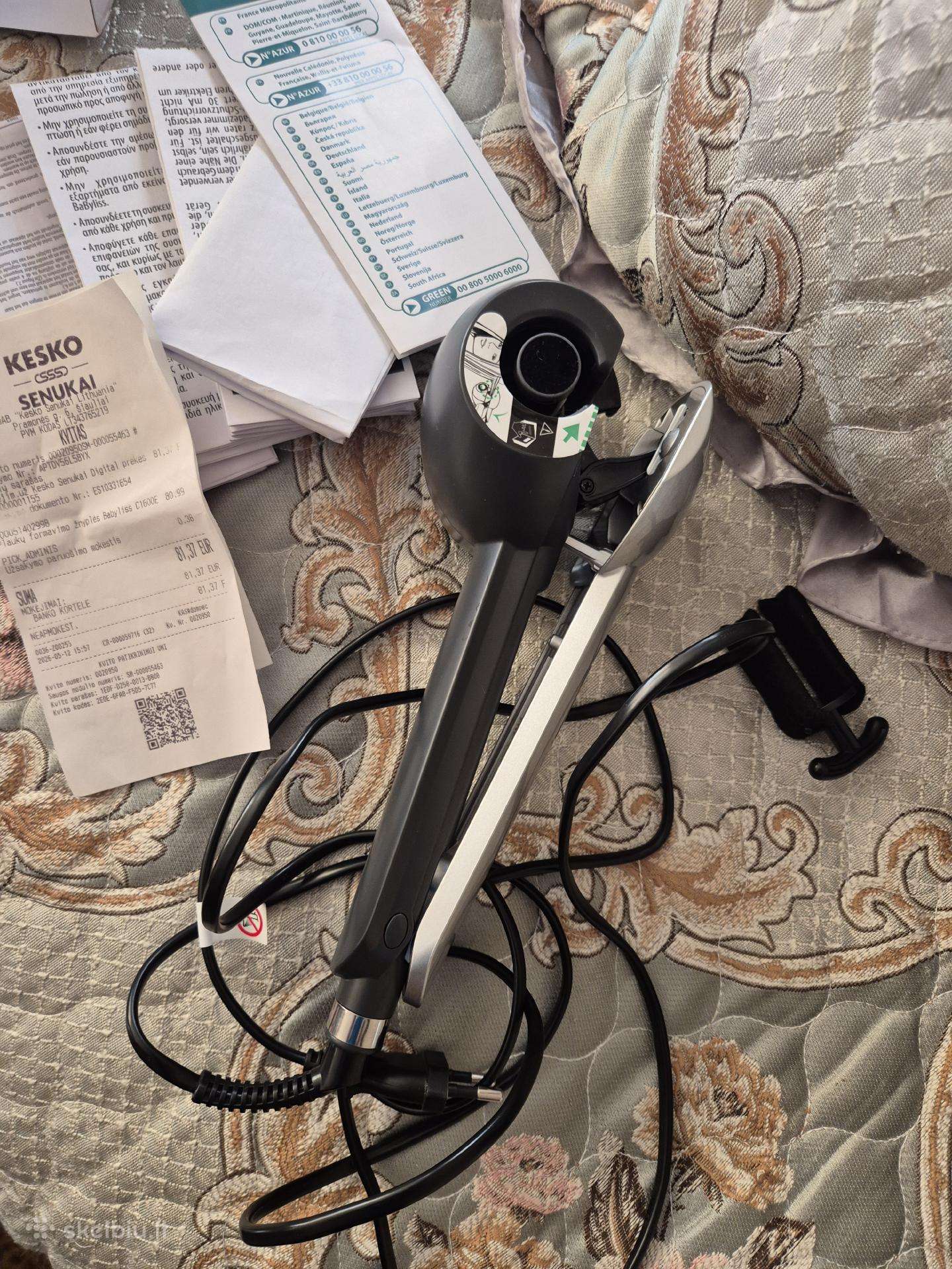 Babyliss C1600e automatinės plaukų žnyplės