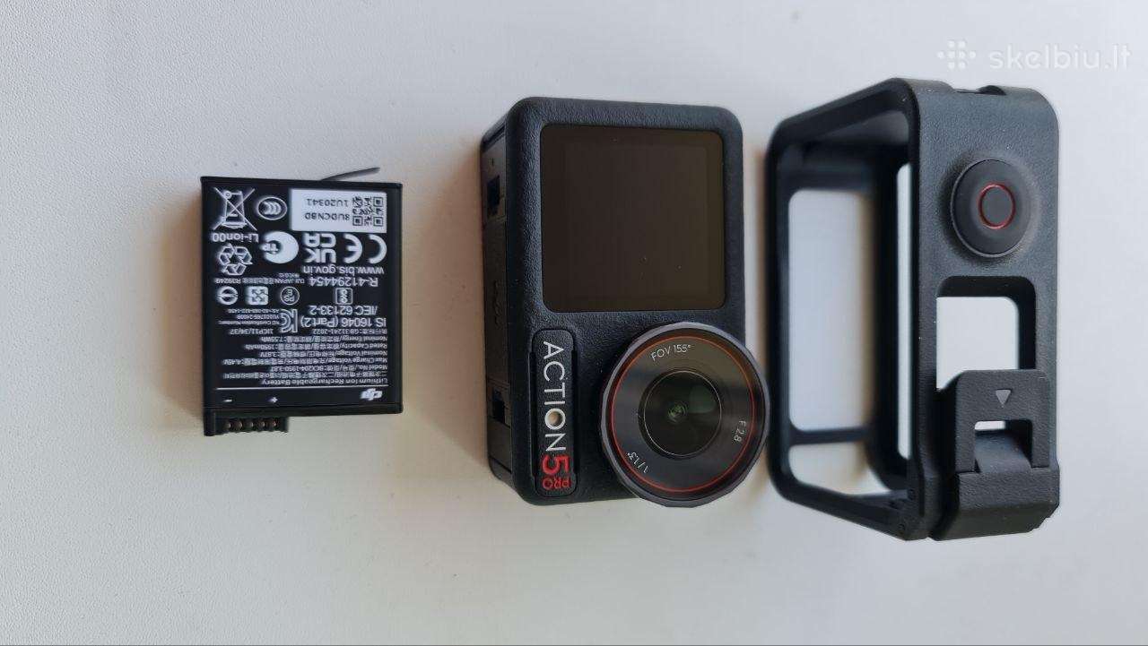Nauja Dji Osmo Action 5 Pro kamera