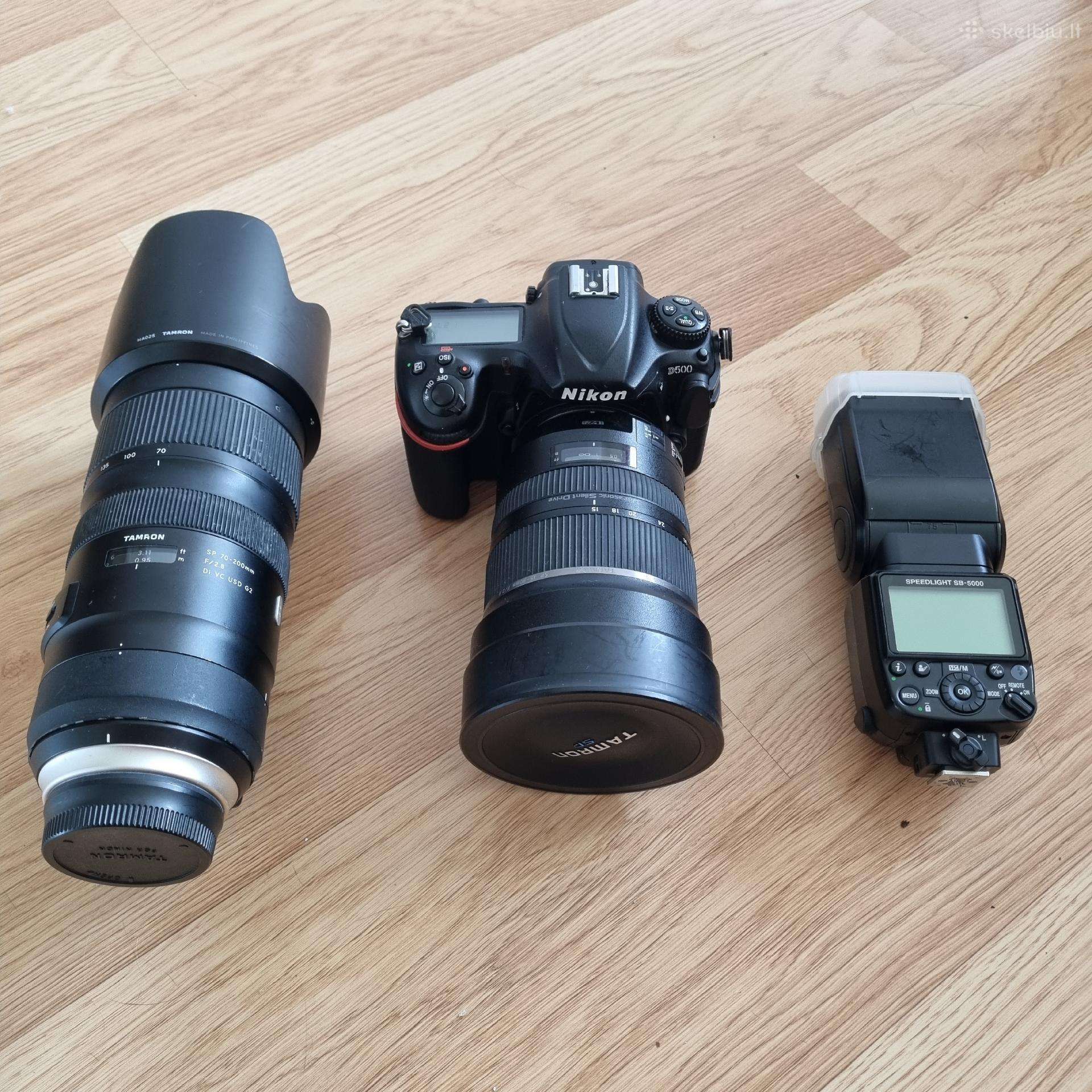 Nikon D500 komplektas