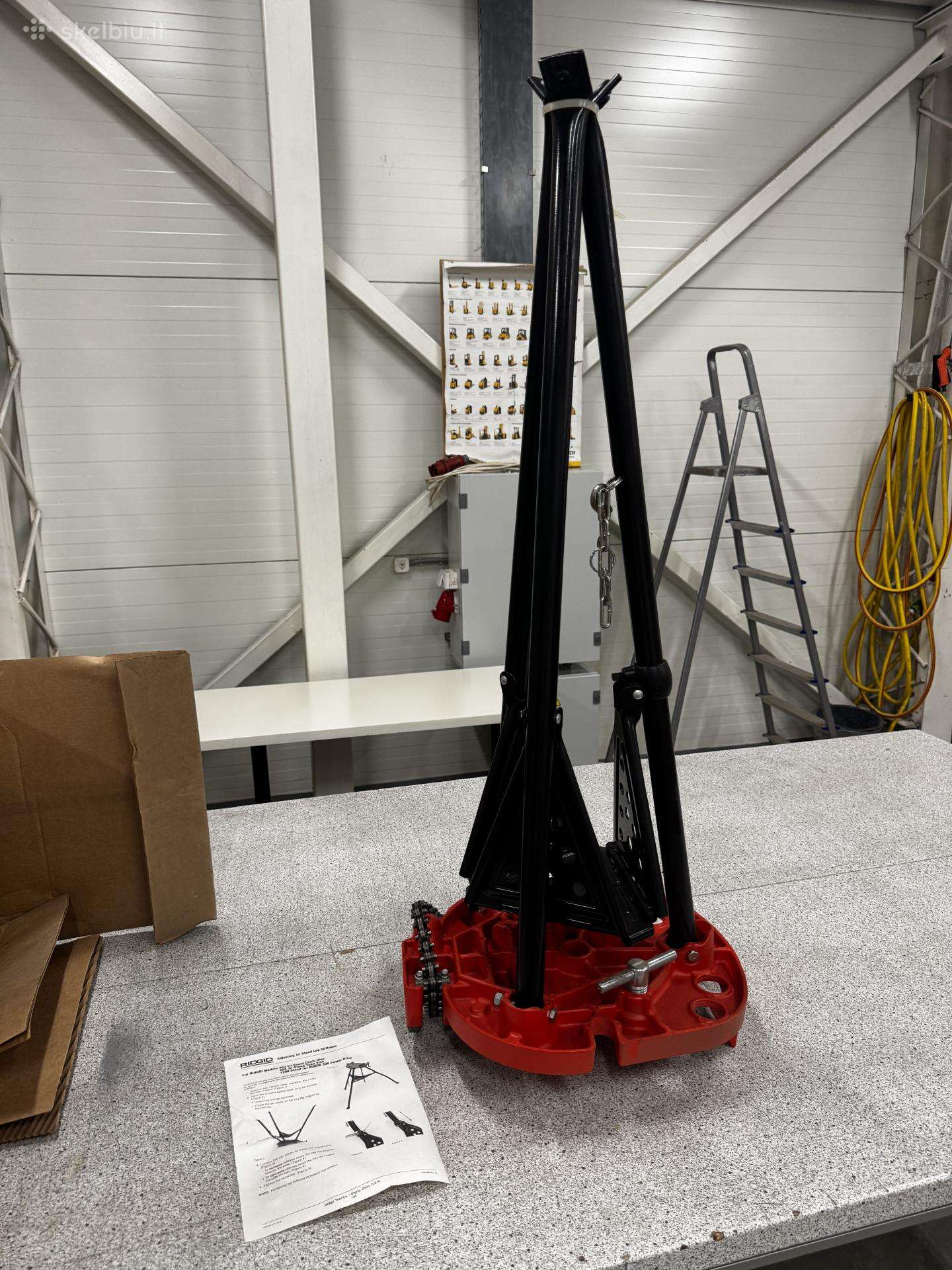 Ridgid 460 Tristand vamzdžių spaustuvas stovas