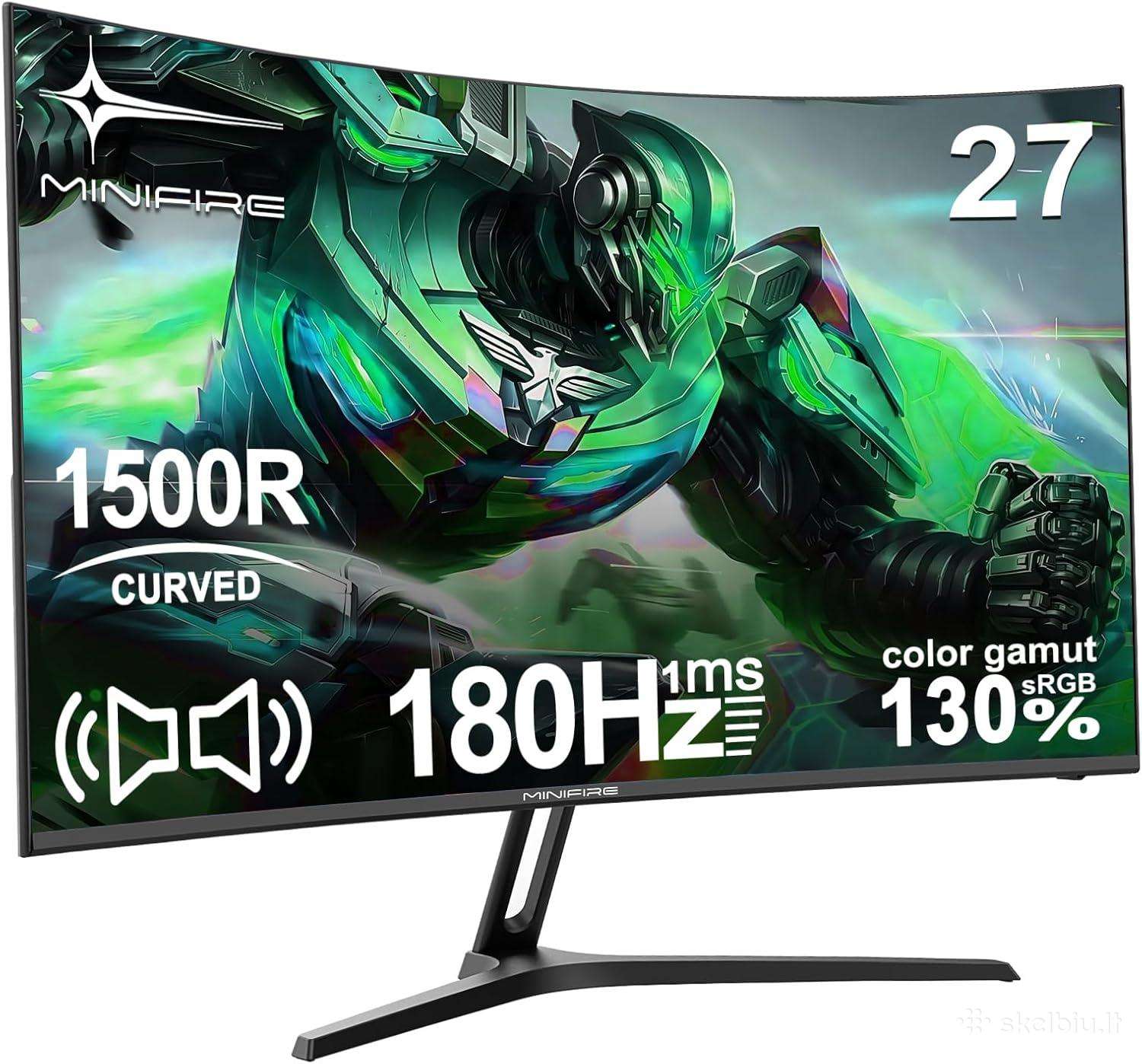 Naujas Lenktas – 27" Gaming Monitorius 180 Hz