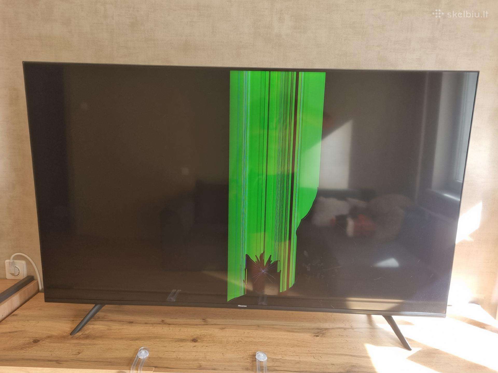 Hisense 58a7100f 58" 4k Smart TV–su pažeistu ekr