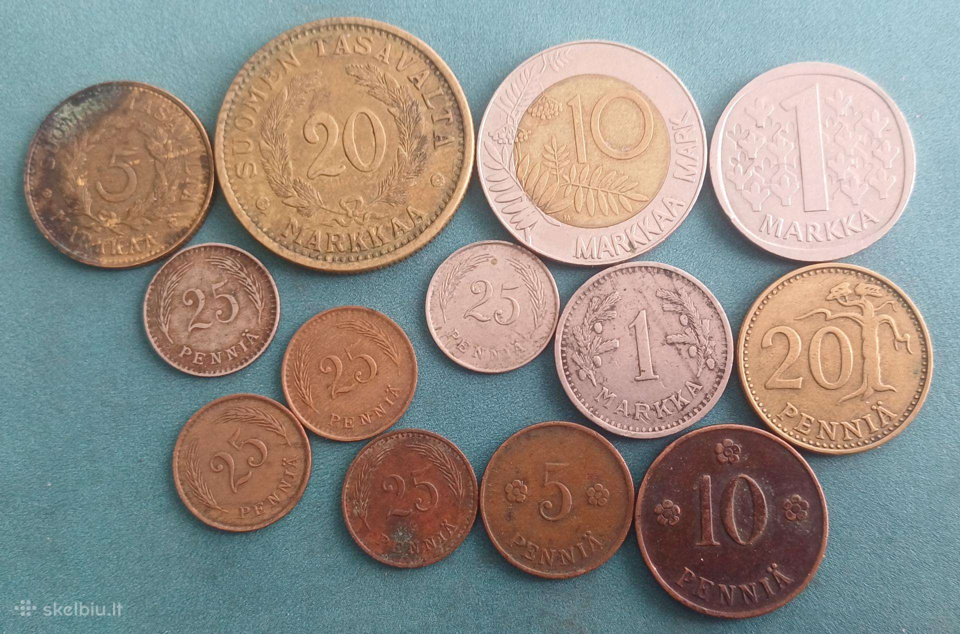 Suomija rinkinys monetos