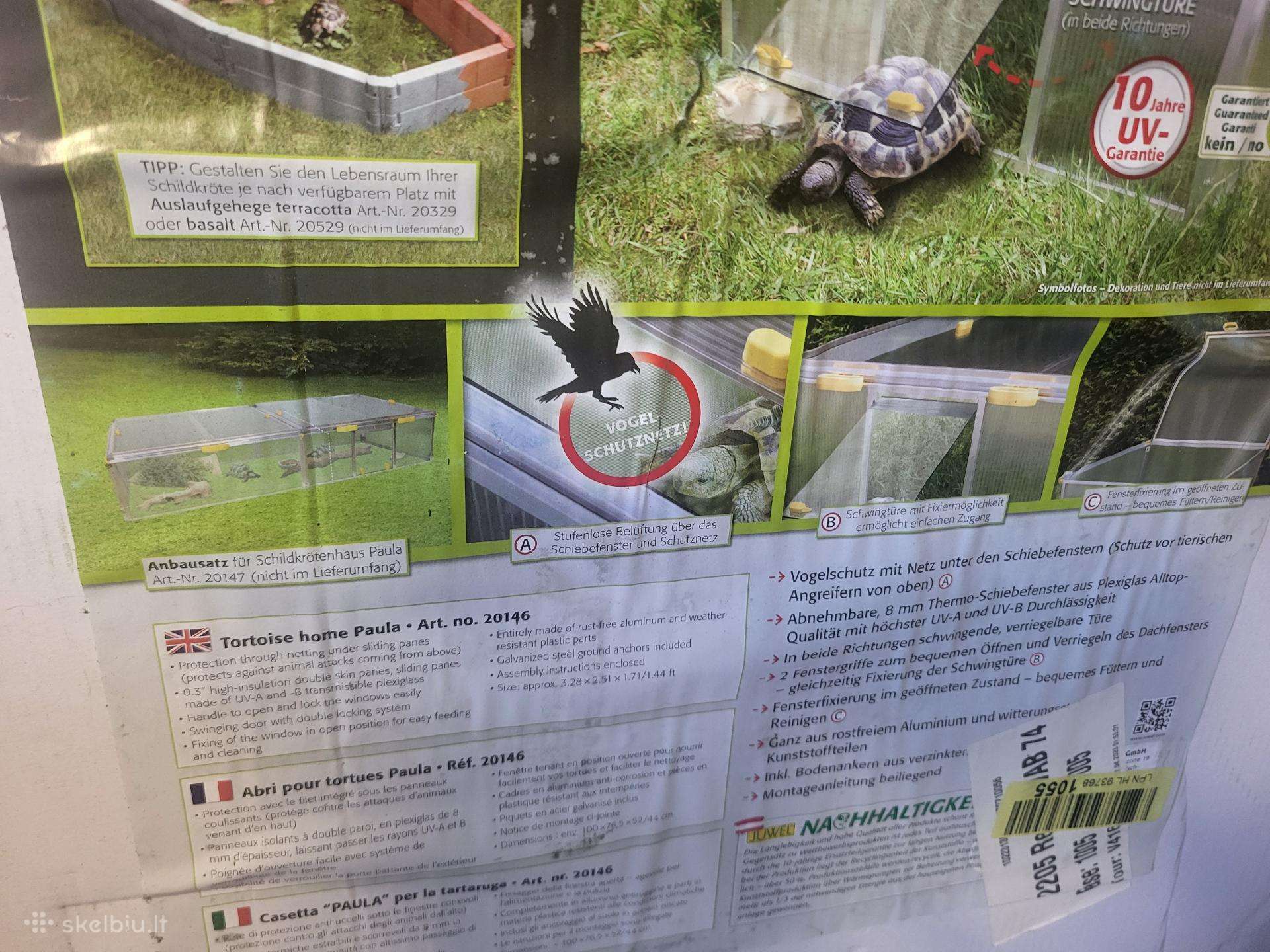 Gardas vėžliukams ir kitiems smulkiems gyvūnams