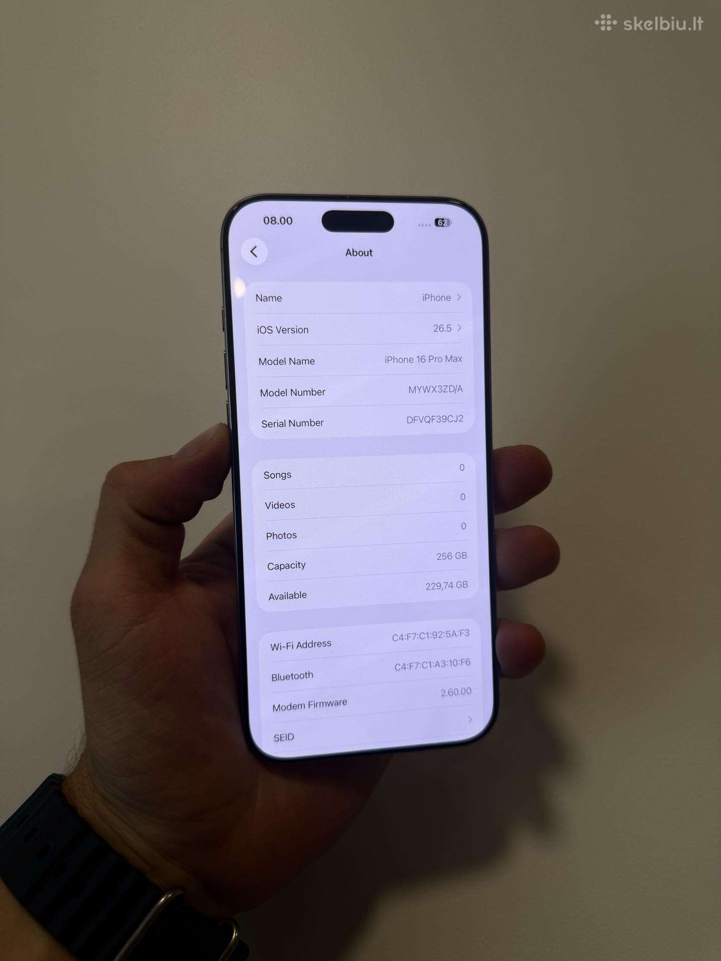 iPhone 16 Pro Max 256