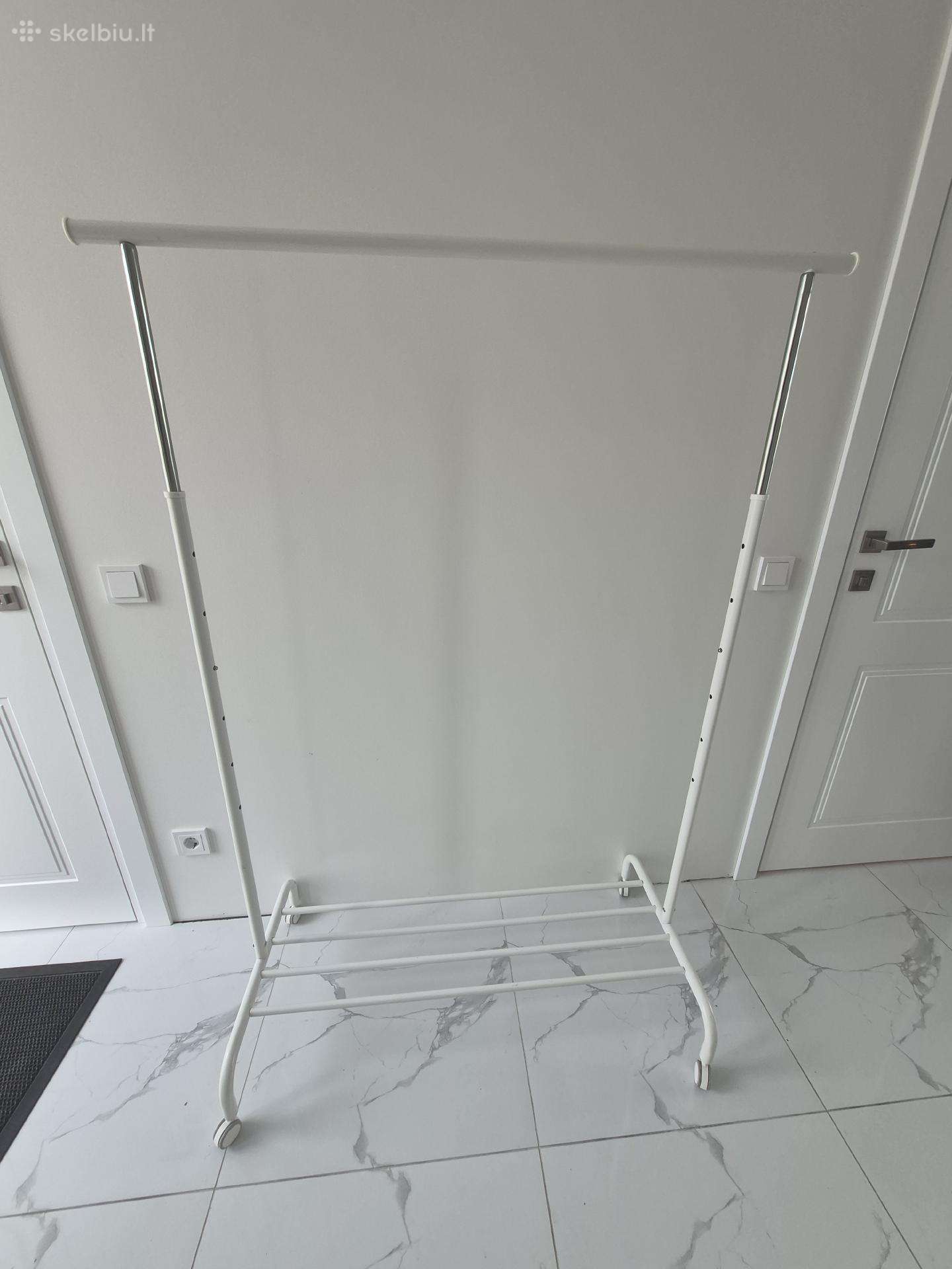 Ikea Rigga drabužių kabykla, balta
