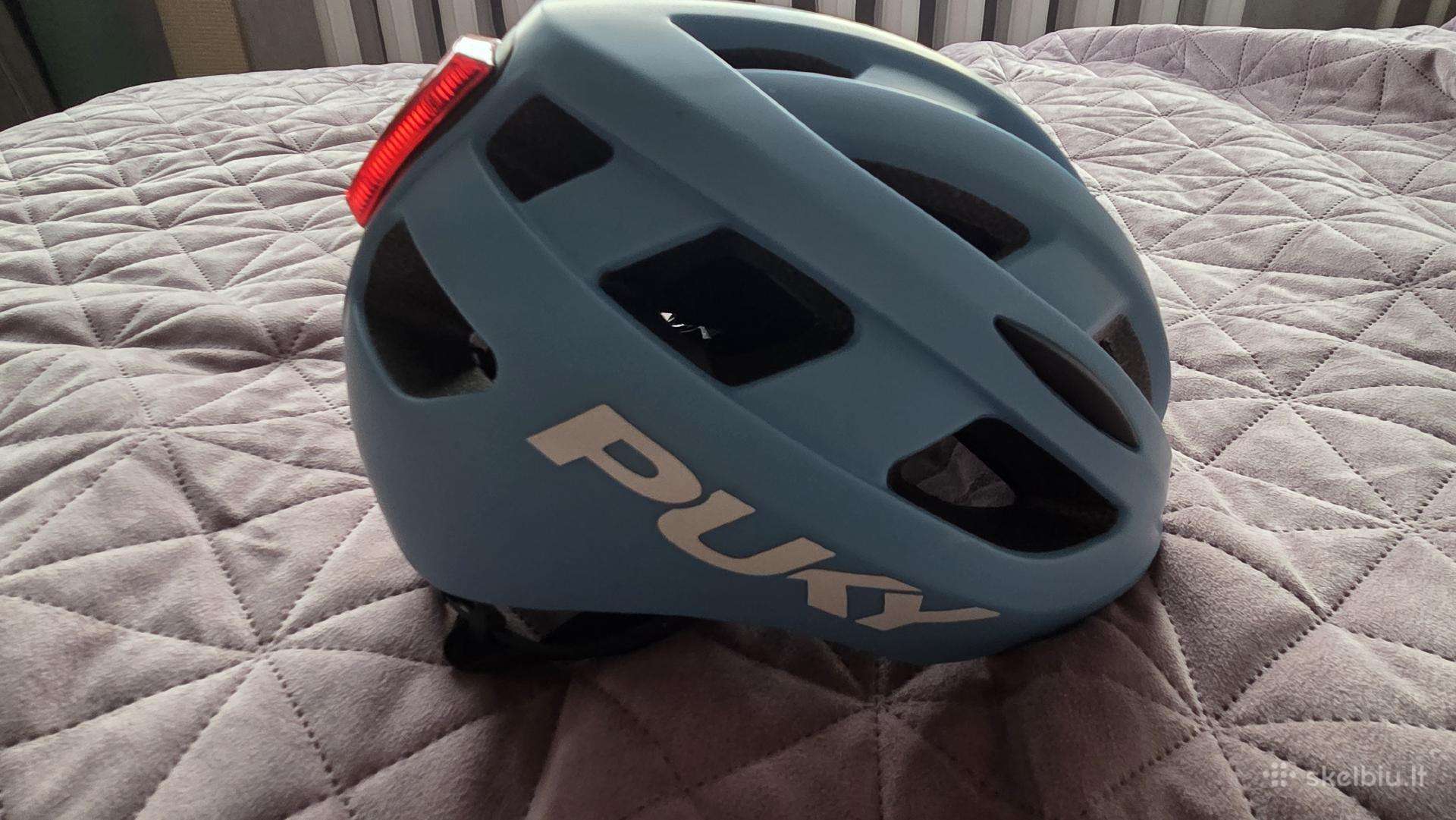 Šalmas Puky retro blue