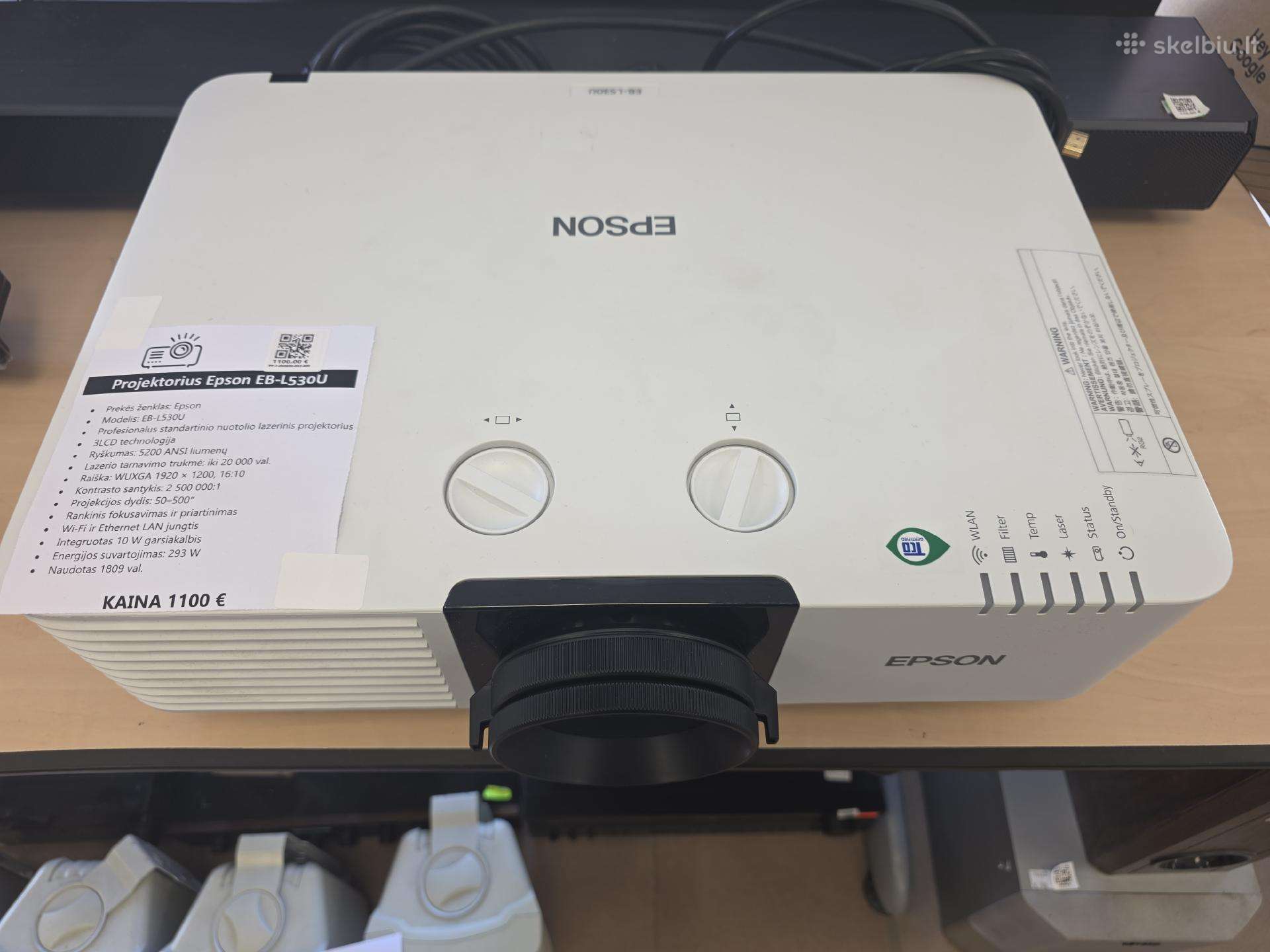 Epson Eb-l530u Lazerinis Projektorius