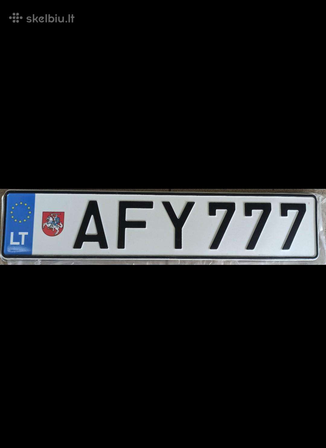 Valstybiniai numeriai 777