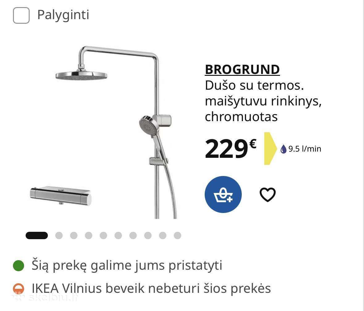 Ikea termostatinė dušo sistema (nauja)