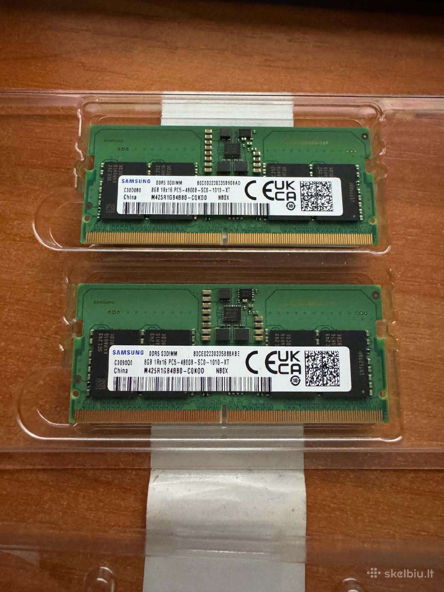 Parduodu Samsung RAM 2x8 GB Ddr5 Laptop 4800 MHz